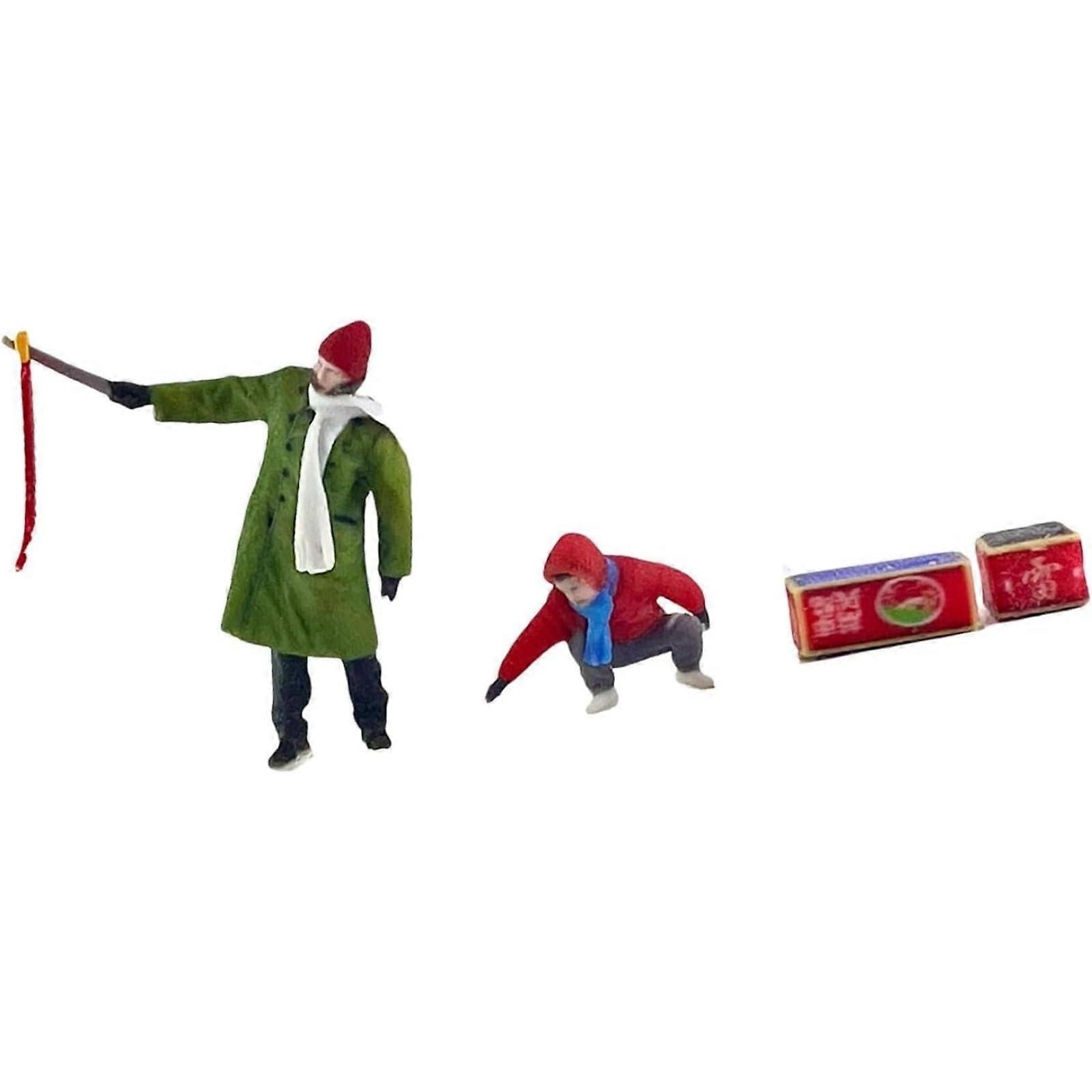 1:64 Scale Hand Painted Miniature Personnel Figures for Model Landscapes - Realistic Details and Durable Design