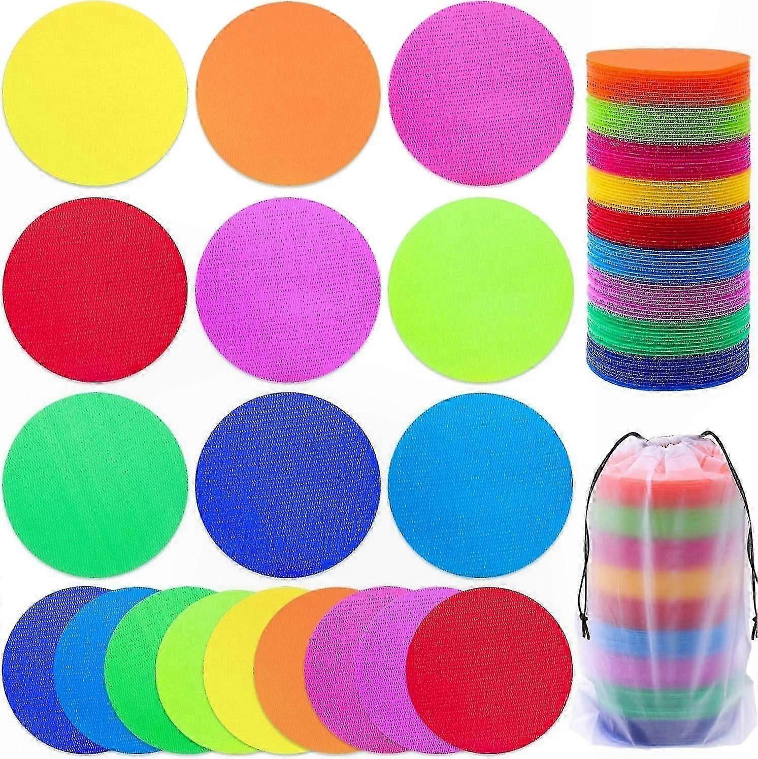 90 Pack Floor Carpet Dots for Classroom Organization, Ideal for School and Daycare Spaces