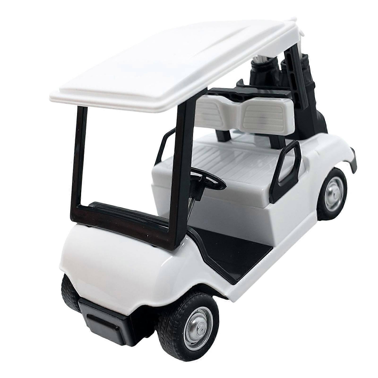 1:20 Scale Miniature Golf Cart Replicas Model With Intricate Detailing Perfect For Collectible Display Or Cake Design  White