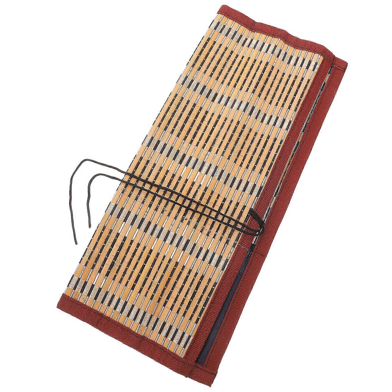 1PC Bamboo Portable Rolling Calligraphy Brush Roll Wrap Holder Case Storage Organizer (Size L, 8 Slots)