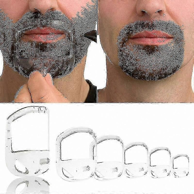 Beard Shaping Guide for Men - Precision Goatee Trimming Template