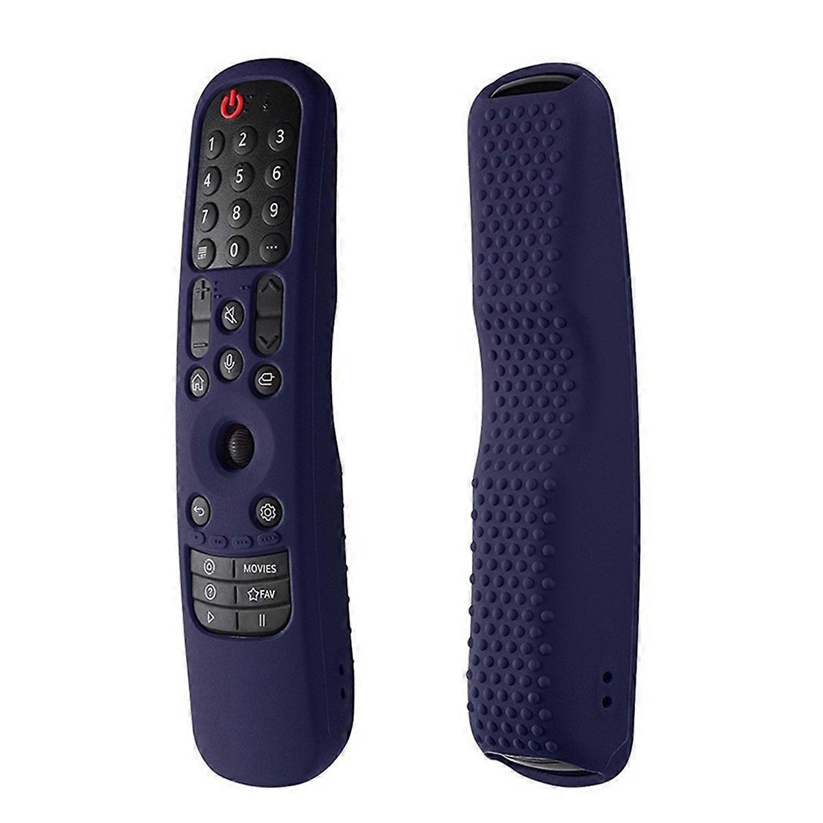 Shockproof Silicone Remote Cover for Smart TV,Midnight Blue