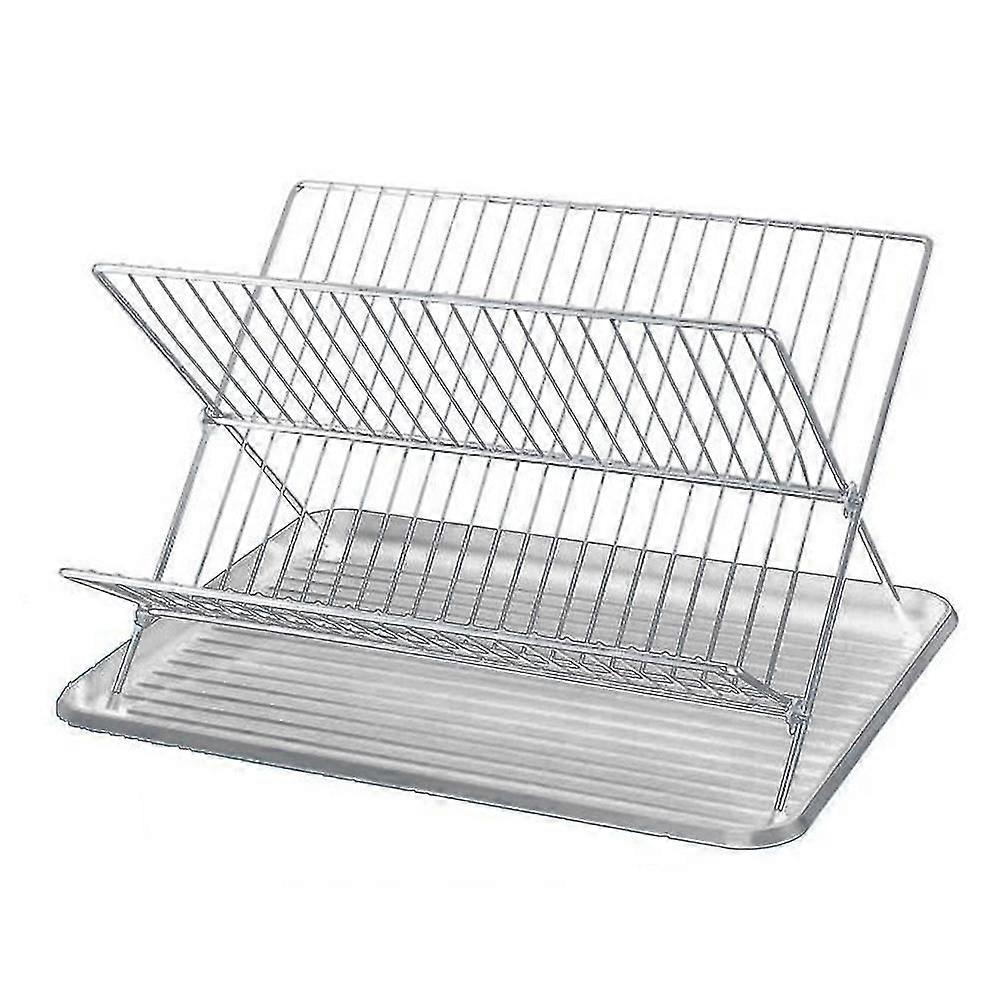Folding X Shape Kitchen Plates BowlTableware Holder Drying Shelf Storage Rack