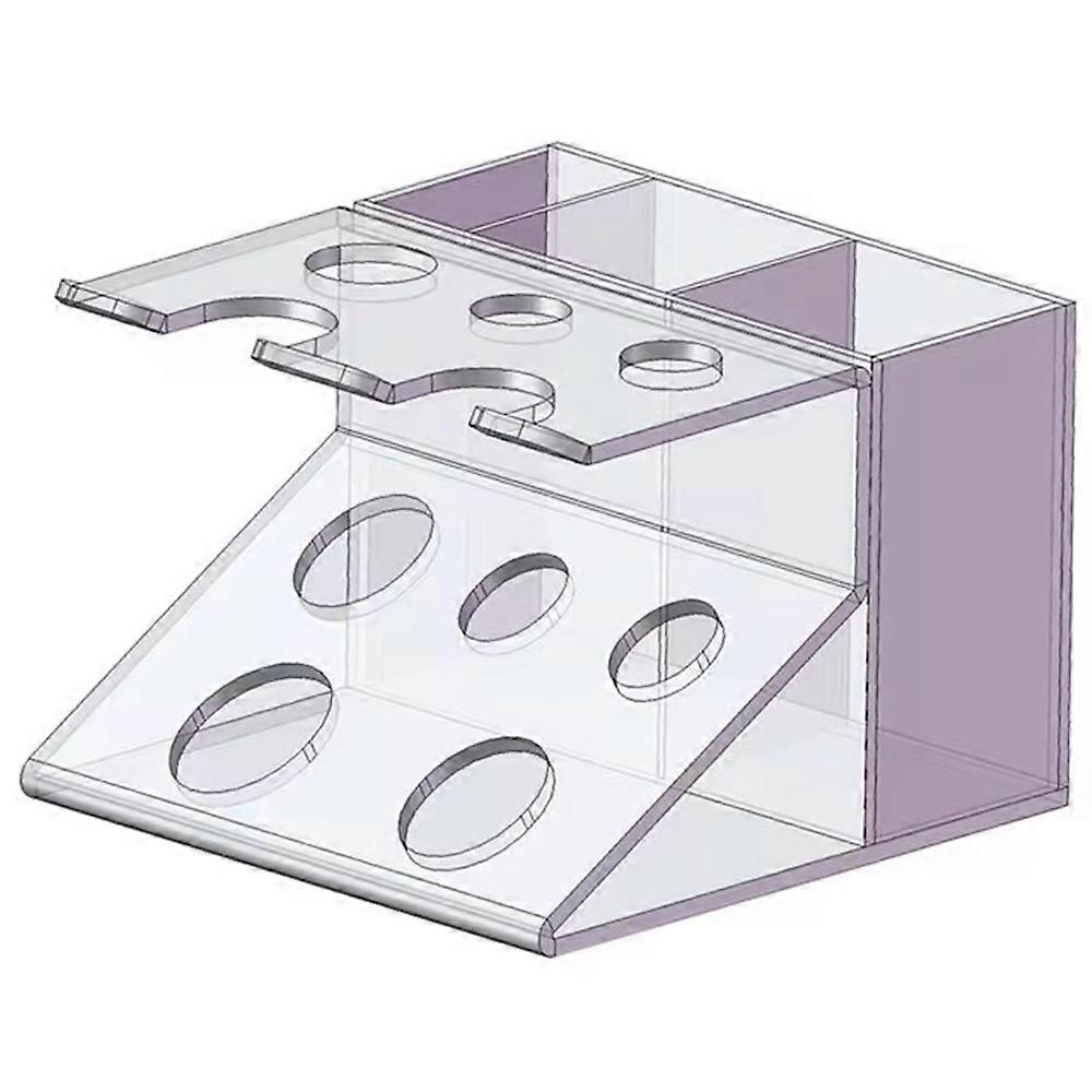 Multi-Function Acrylic Shaver Holder Cosmetics Organizer Countertop Storage Box