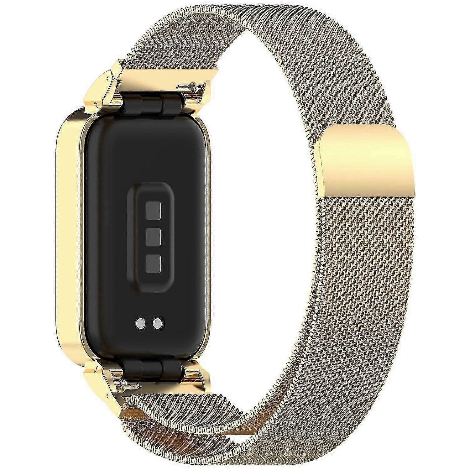 Για μαγνητικό λουράκι Xiaomi Smart Band 9 Active/Redmi Band 3 με ενσωματωμένο μεταλλικό πλαίσιο