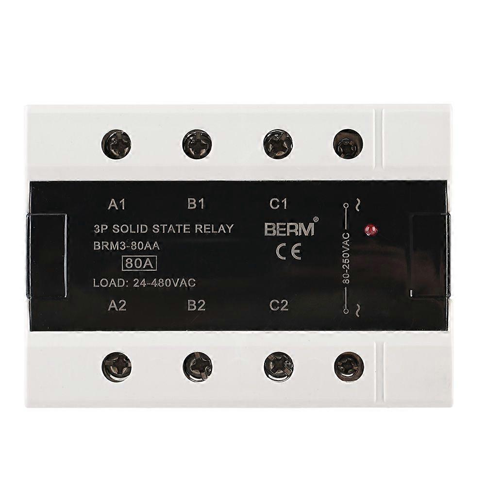 Load 24-480VAC Three Phase Solid State Relay (BRM3-80AA)