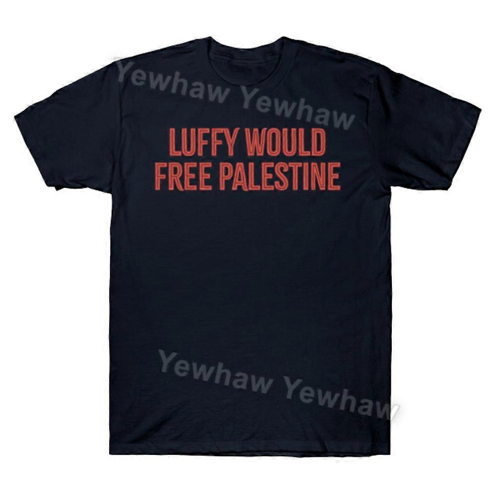 Luffy Would Free Palestine T-shirt Funny Tee