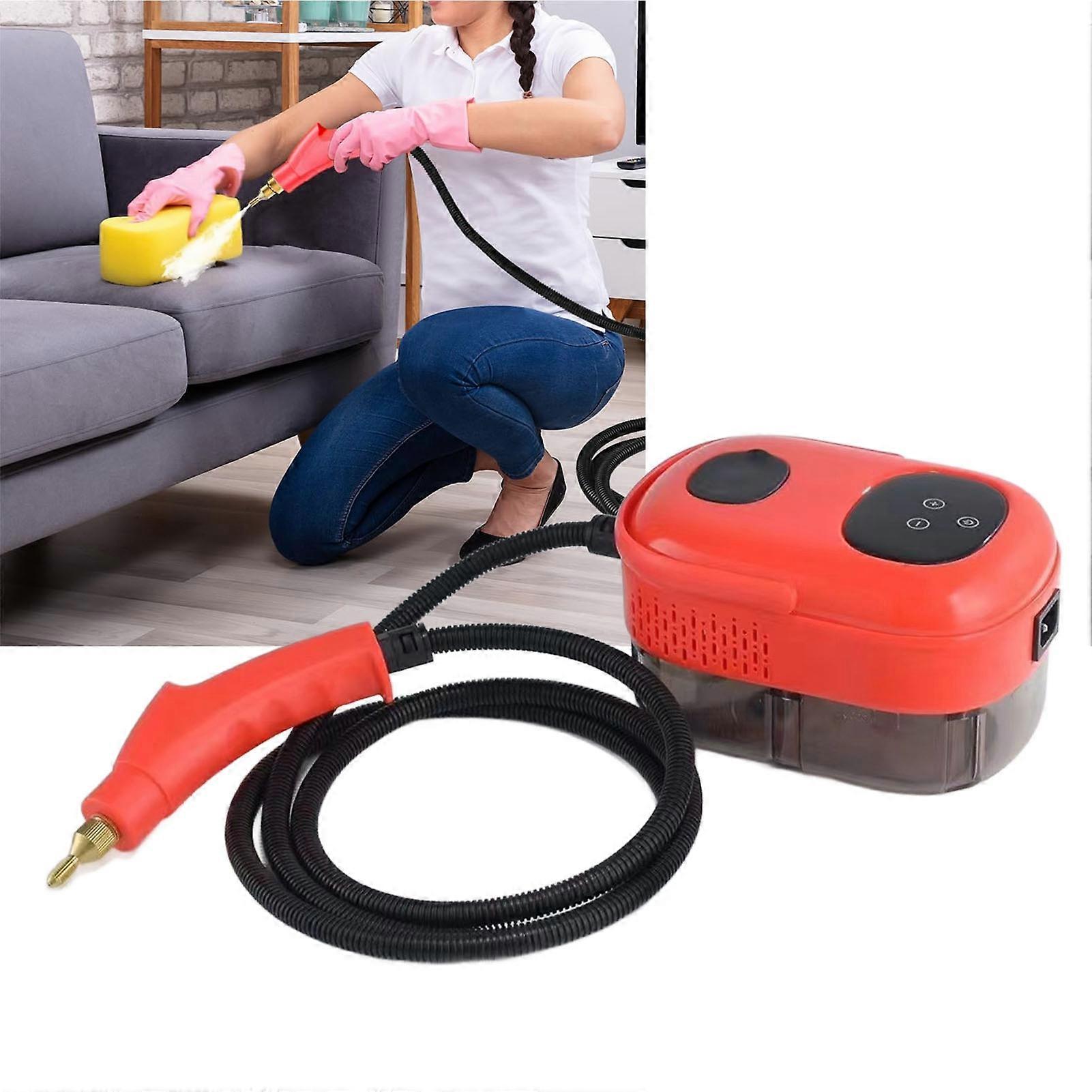Pulitore a vapore portatile rosso da 2500 W con touch screen 110V US Plug