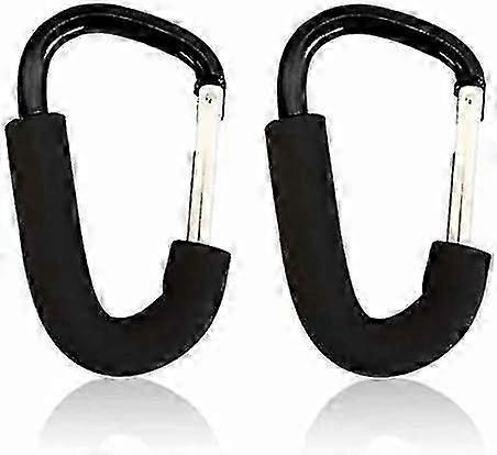 Large Buggy Clips For Pram Pushchair, Shopping Secure Hooks2pcsblack