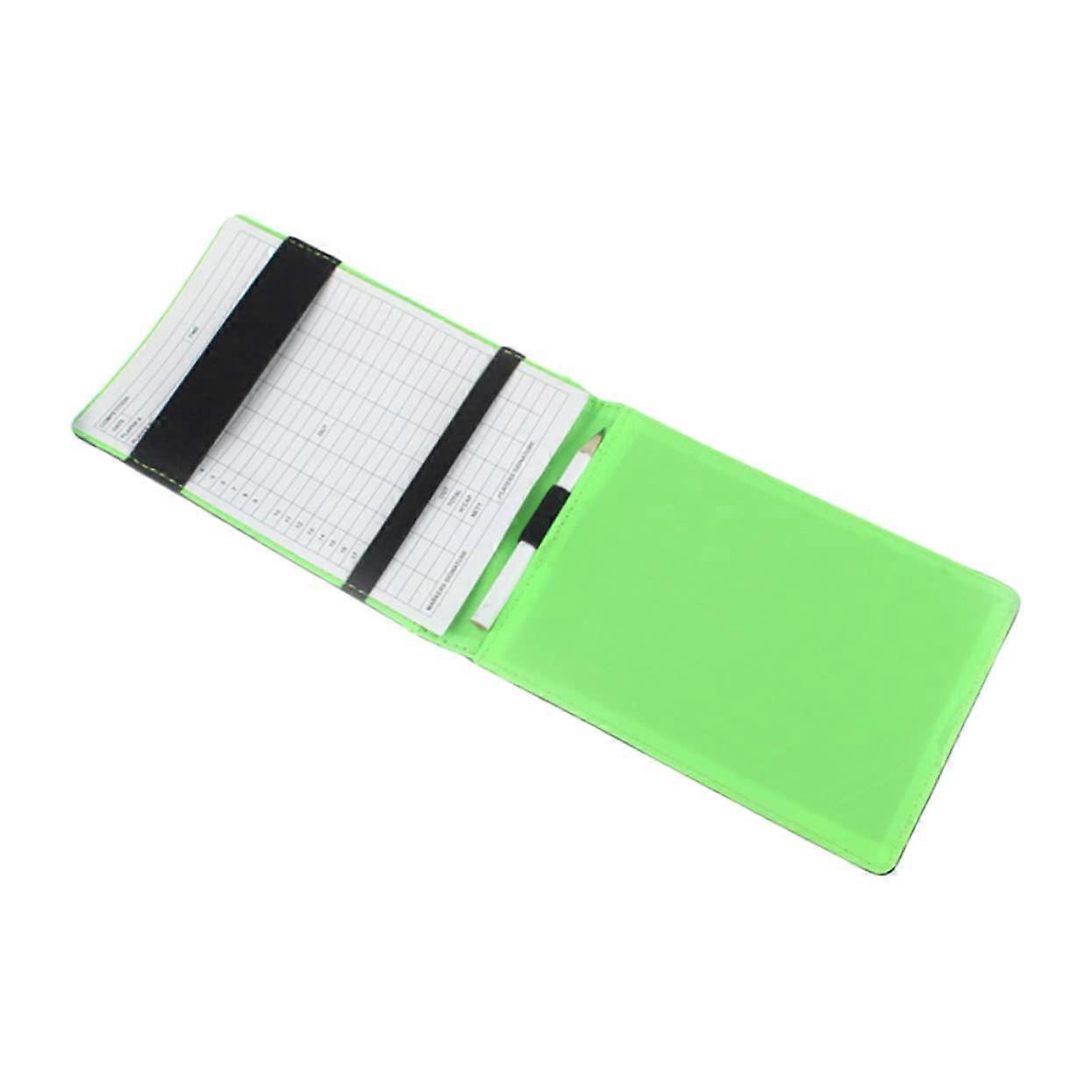 Golf Scorecard Holder 2 Pack Portable Score Pad Compatible With Standard Golf Scorecards Stylish And Functional