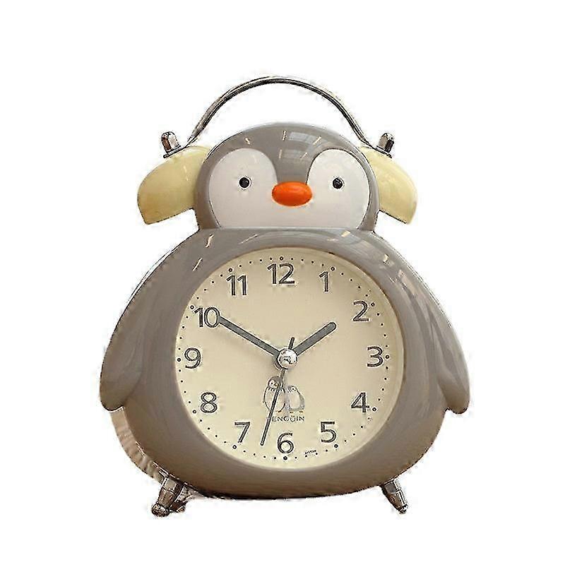 Smart Multi-function Alarm Clock Student Luminous Penguin Cartoon B...