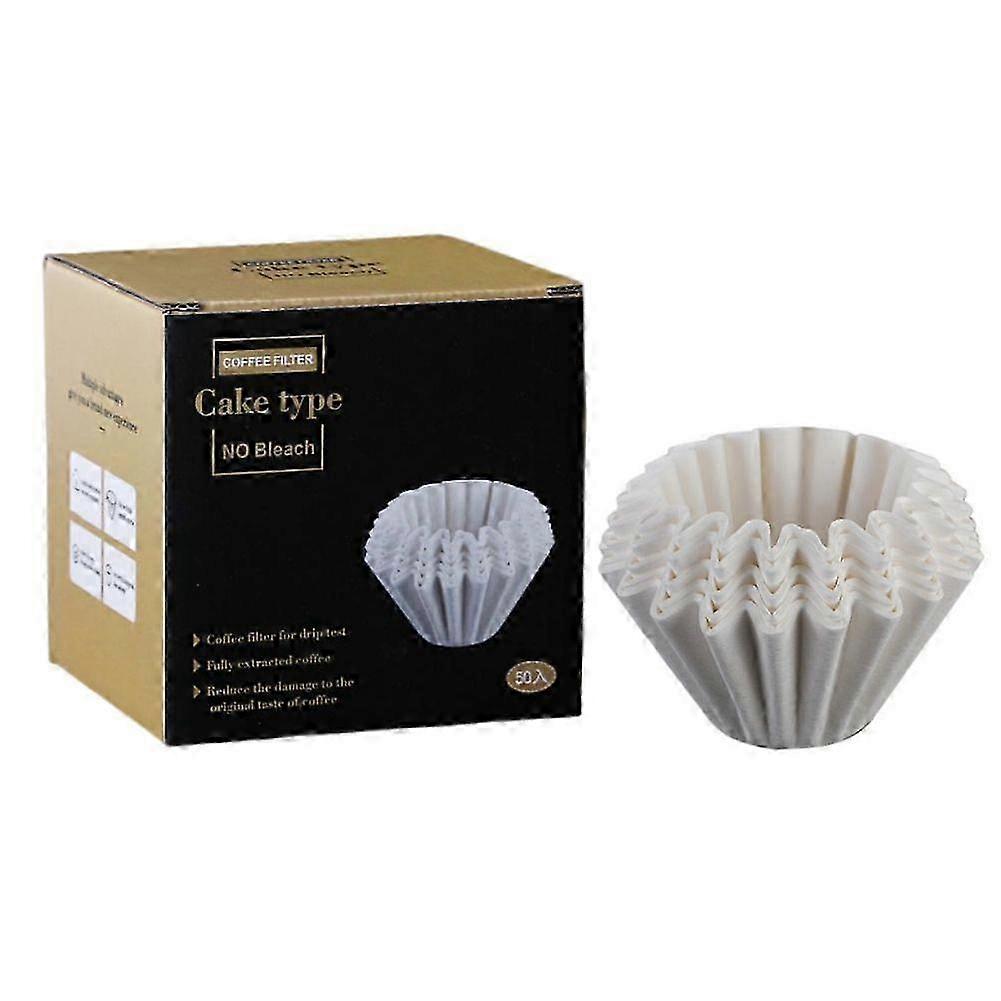 Improved Wood Pulp Coffee Filters - 100PCS Cone-Shaped for Pour-Over, Biodegradable & Eco-Friendly
