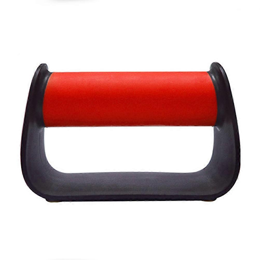 Portable Rotating Pushup Rack for Fitness Exercise with TPE PP Material Red Color Suitable for Home Gym 7.5 x 4.5 Inches