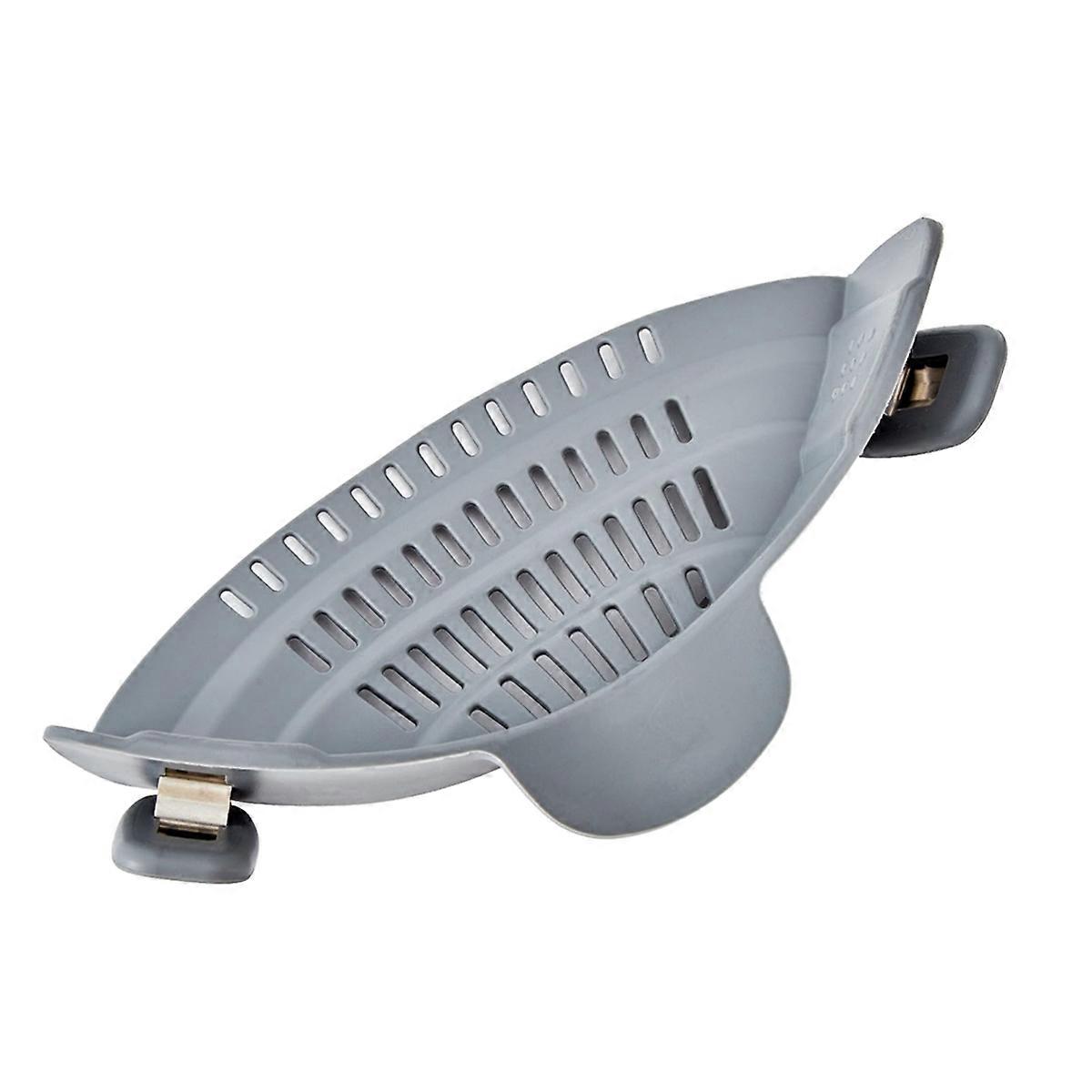 1pc Adjustable Silicone Clip-on Strainer for Pots, Pans, and Bowls - Handheld Drainer for Noodles, Pasta