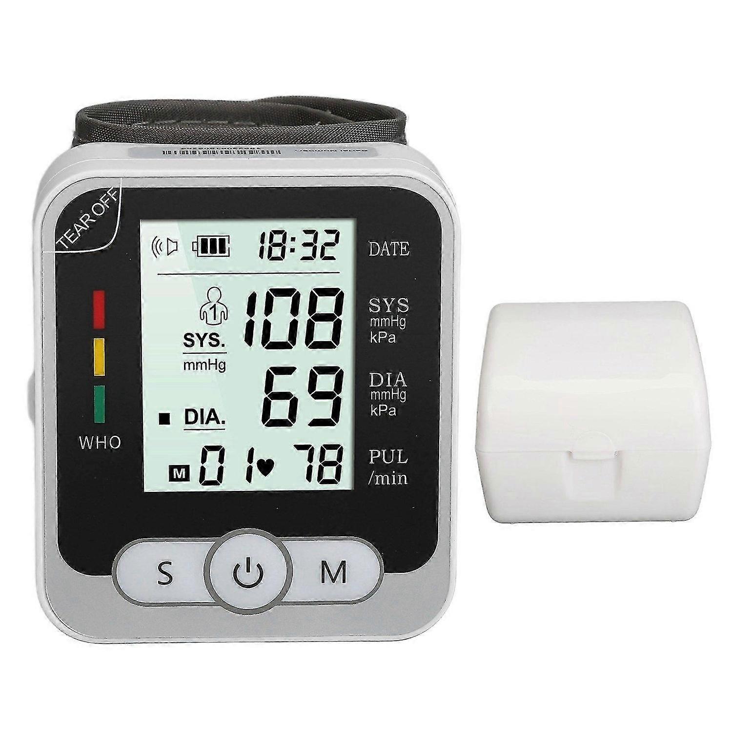 2025 Latest Model Automatic Wrist Blood Pressure Monitor Digital One Button Bl...