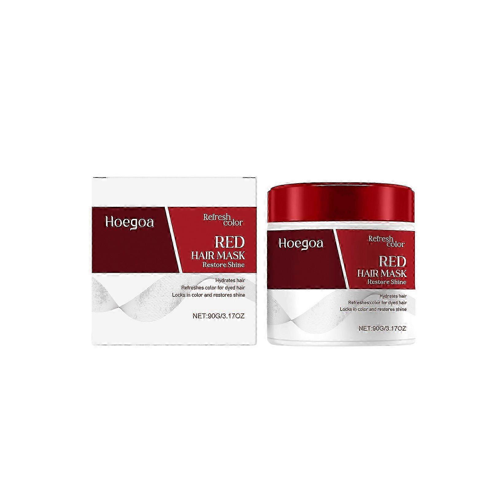 Color Depositing Red Hair Mask Color Boosting Conditioner, Hydrates and Enhances Red Tones for Color-Treated Hair 90g