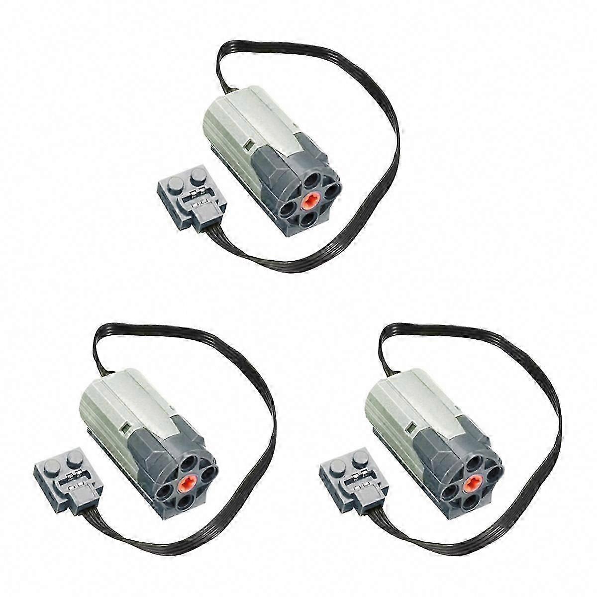 3X Technical Motor Building Block M-Motor 8883 for Power Functions Electric Assembled Building Kit