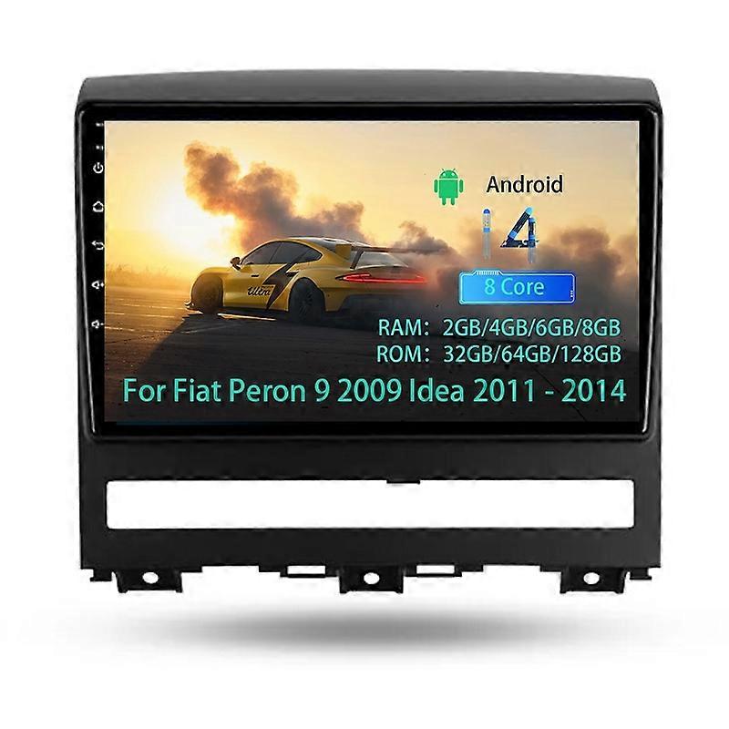 Car Radio For Fiat Peron 9 2009 Idea 2011 2014 GPS Navigation Multimedia Player Carplay 2din