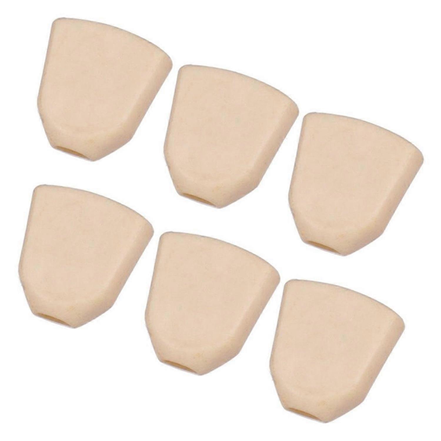 6PCS Tuning Peg Caps Polished Tuner Key with Screws Washer Parts B
