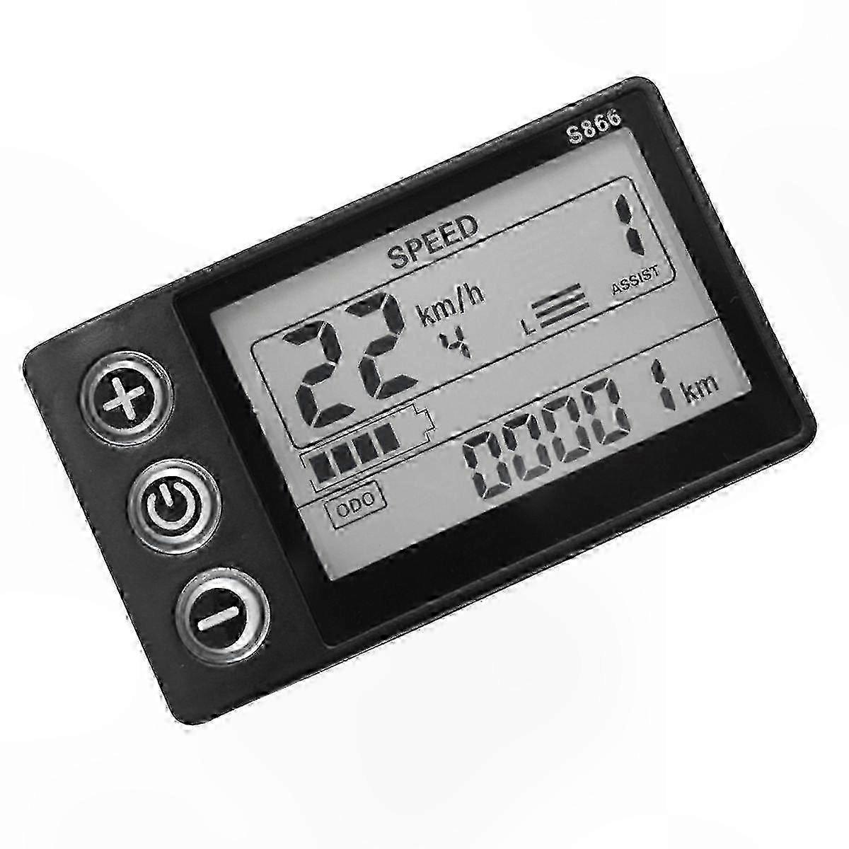 Waterproof LCD Display Panel for Electric Bikes & Scooters, 6-Pin Connection, Compatible with Multiple Voltage Systems