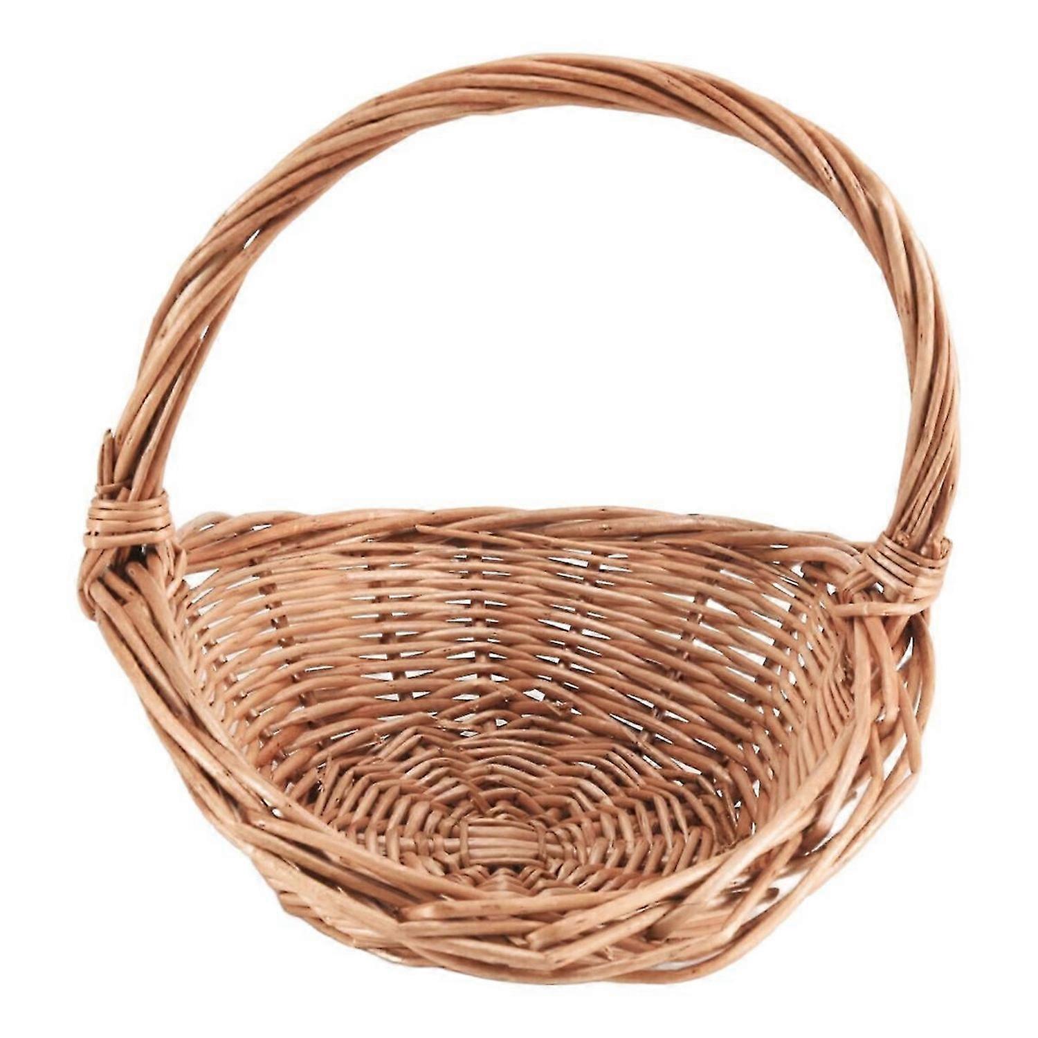 Wicker Basket with Handle, Wicker Shopping Basket, small