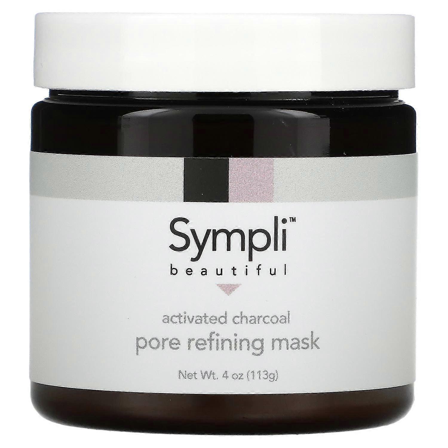 Sympli Beautiful, Activated Charcoal Pore Refining  Mask, 4 oz (113 g)