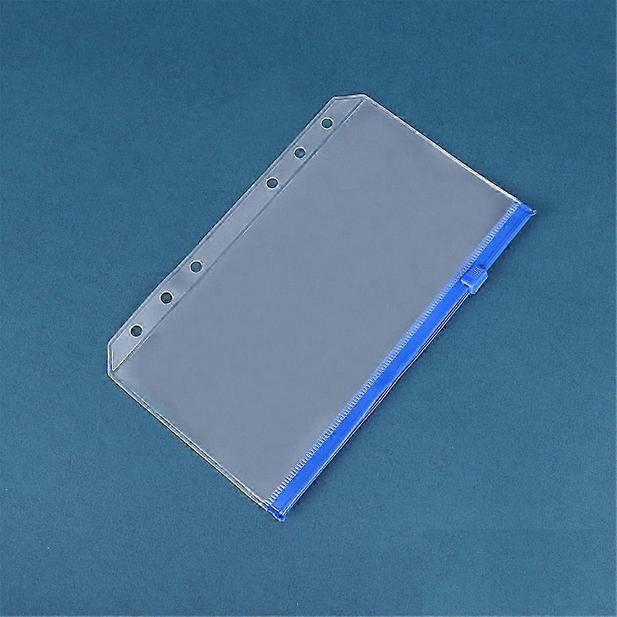 12-Pack A6 6-Hole Waterproof PVC Zipper Binder Pouches for Notebooks and Planners