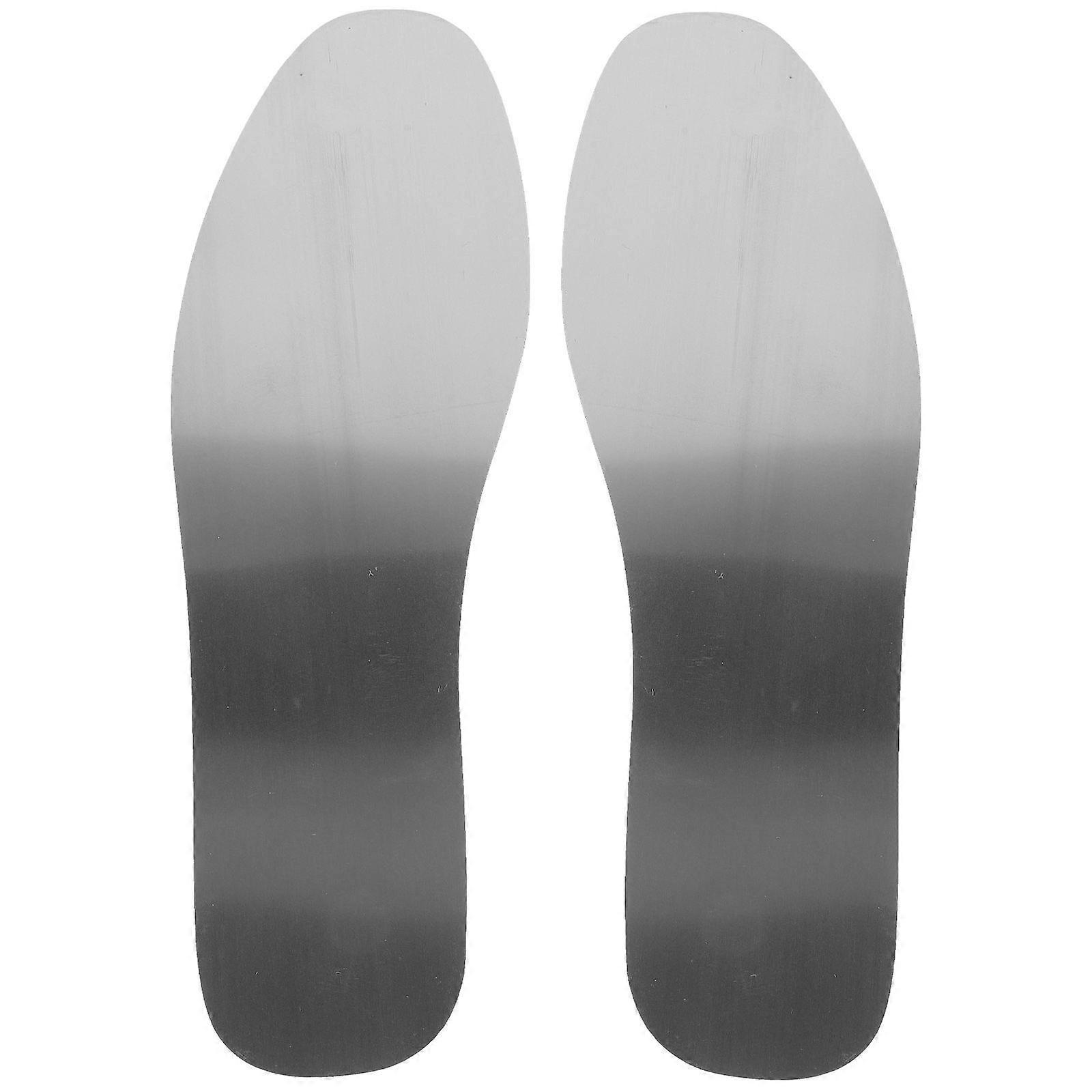 1 par indlægssåler i rustfrit stål Anti-neglesko indlægssåler Punkteringsbestandige indlægssåler til kvinder Mænd