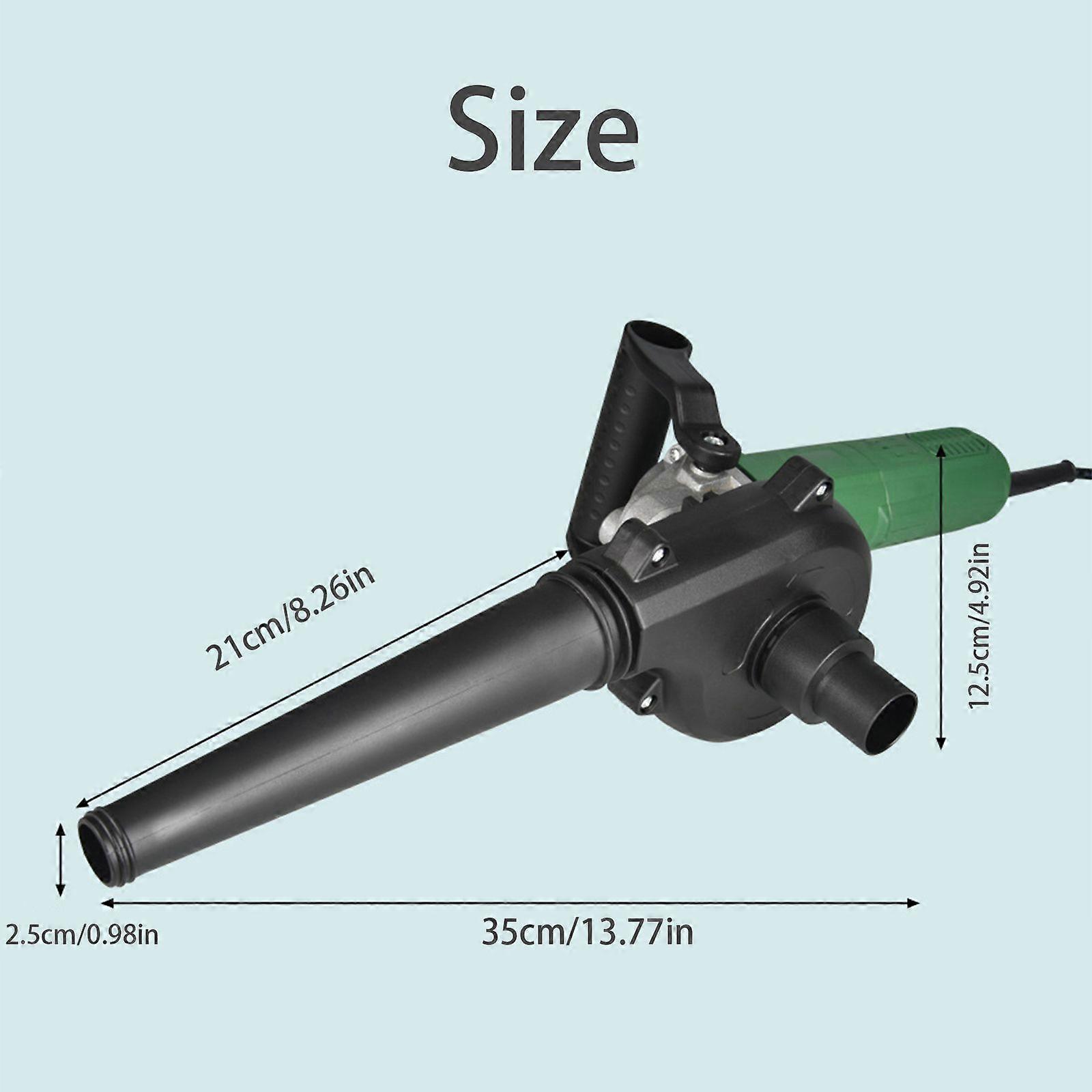 Angle Grinder Convert Blower 2 in 1 Multi Functional Angle Grinder with Handle for Garden Garage Car Woodworking
