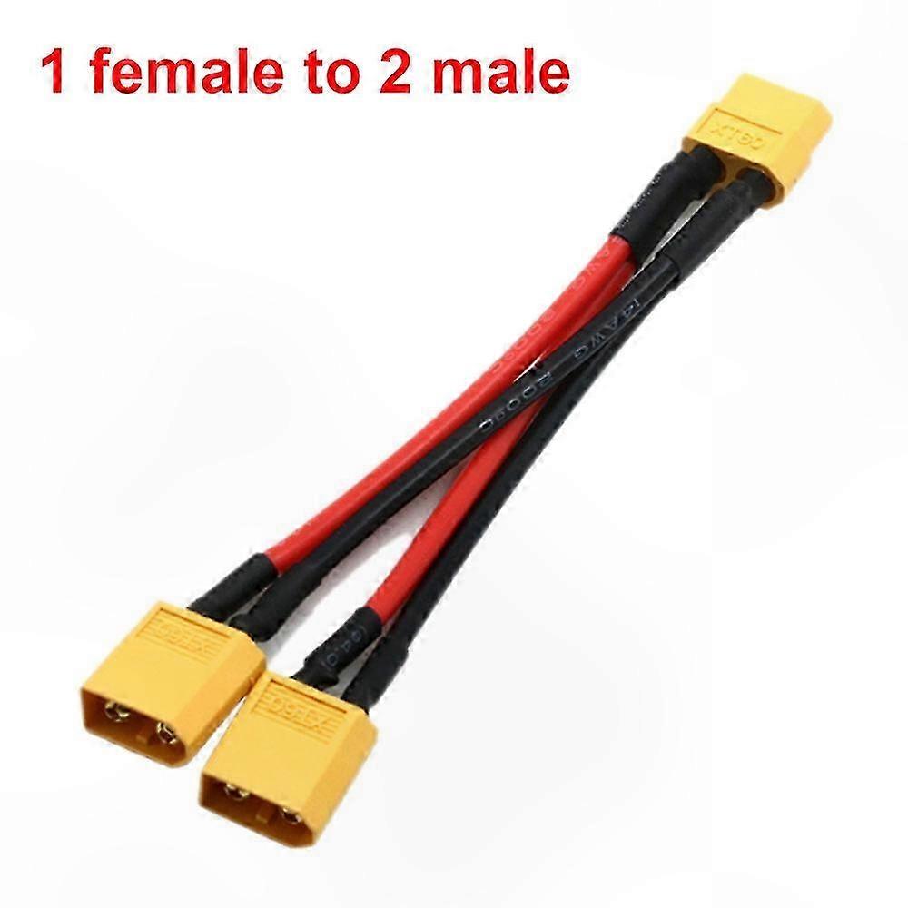 XT60 コネクタ付き 3 ウェイ Y スプリッター ケーブル、バッテリー充電器およびモーター アプリケーション用の 14AWG シリコン ワイヤー