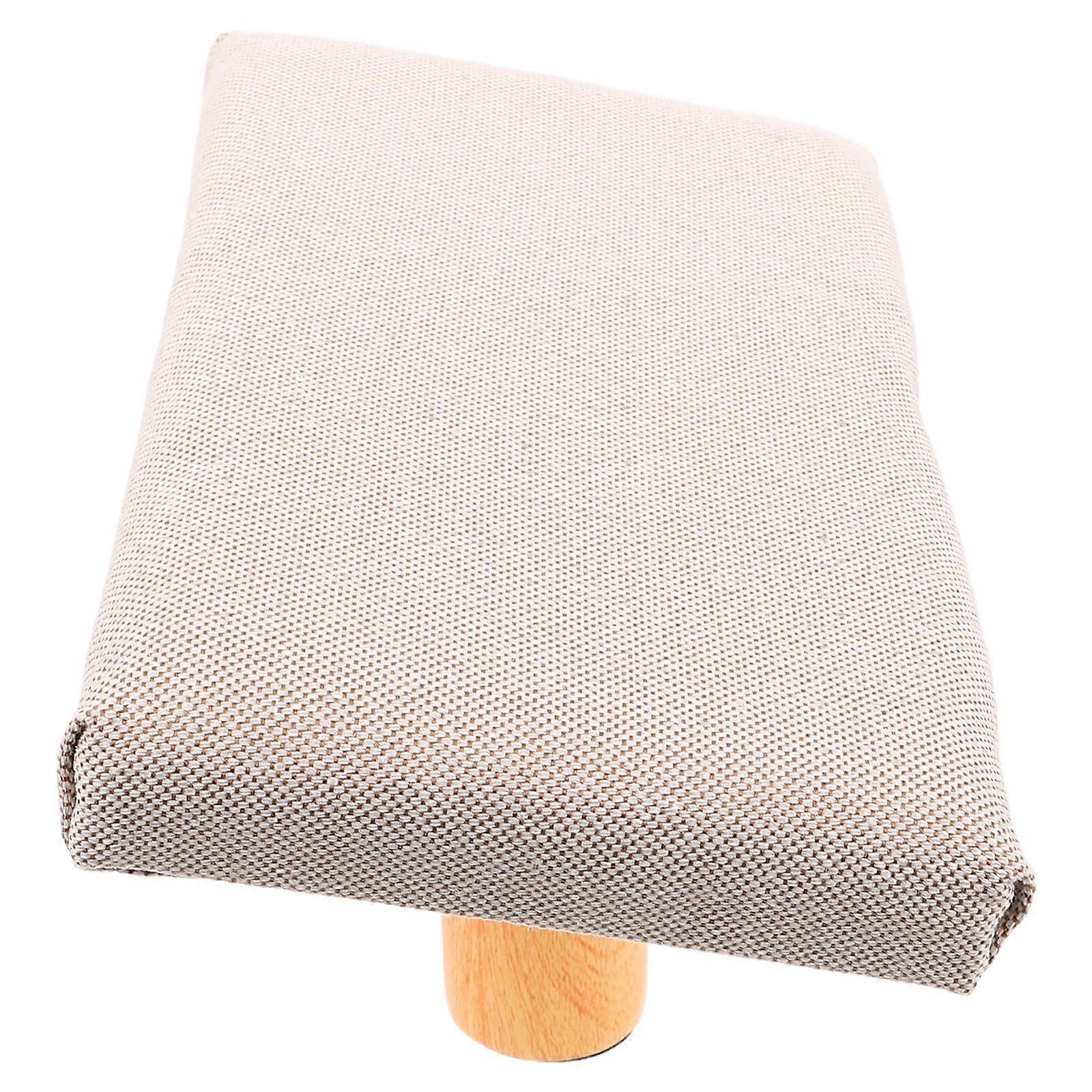 Beige Wooden Meditation Bench Stool for Kneeling Support