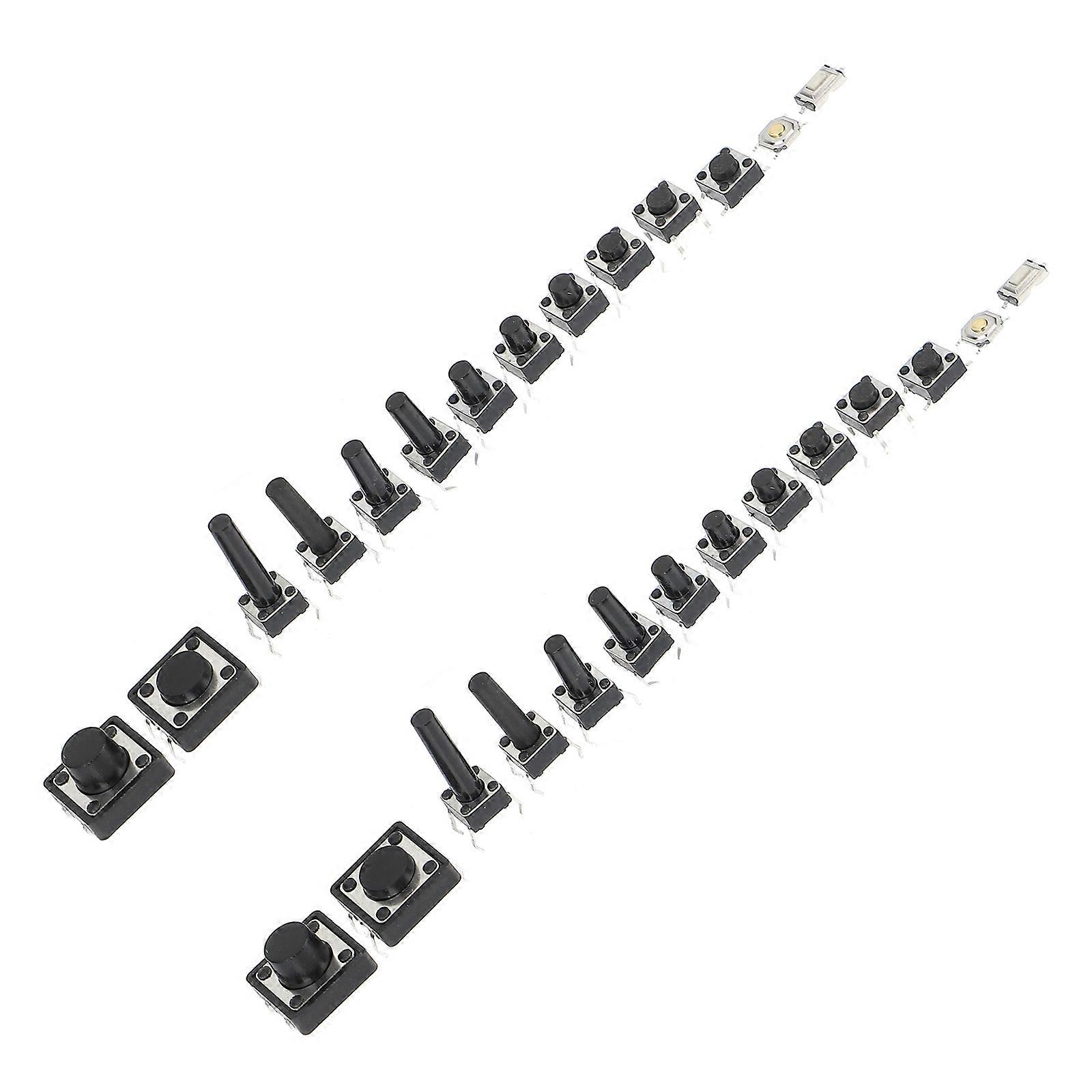 Waterproof Touch Sticker Micro Tack Switch Momentary Button Kit 140Pcs