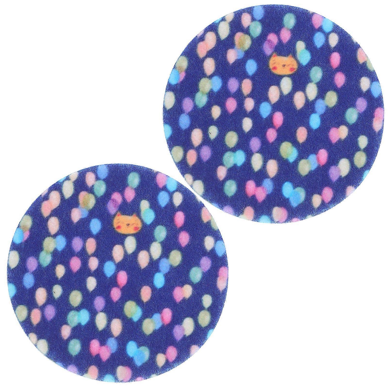 Car Anti-Scald Cup Mat for Drinks 2Pcs Resistant Polyester Coasters