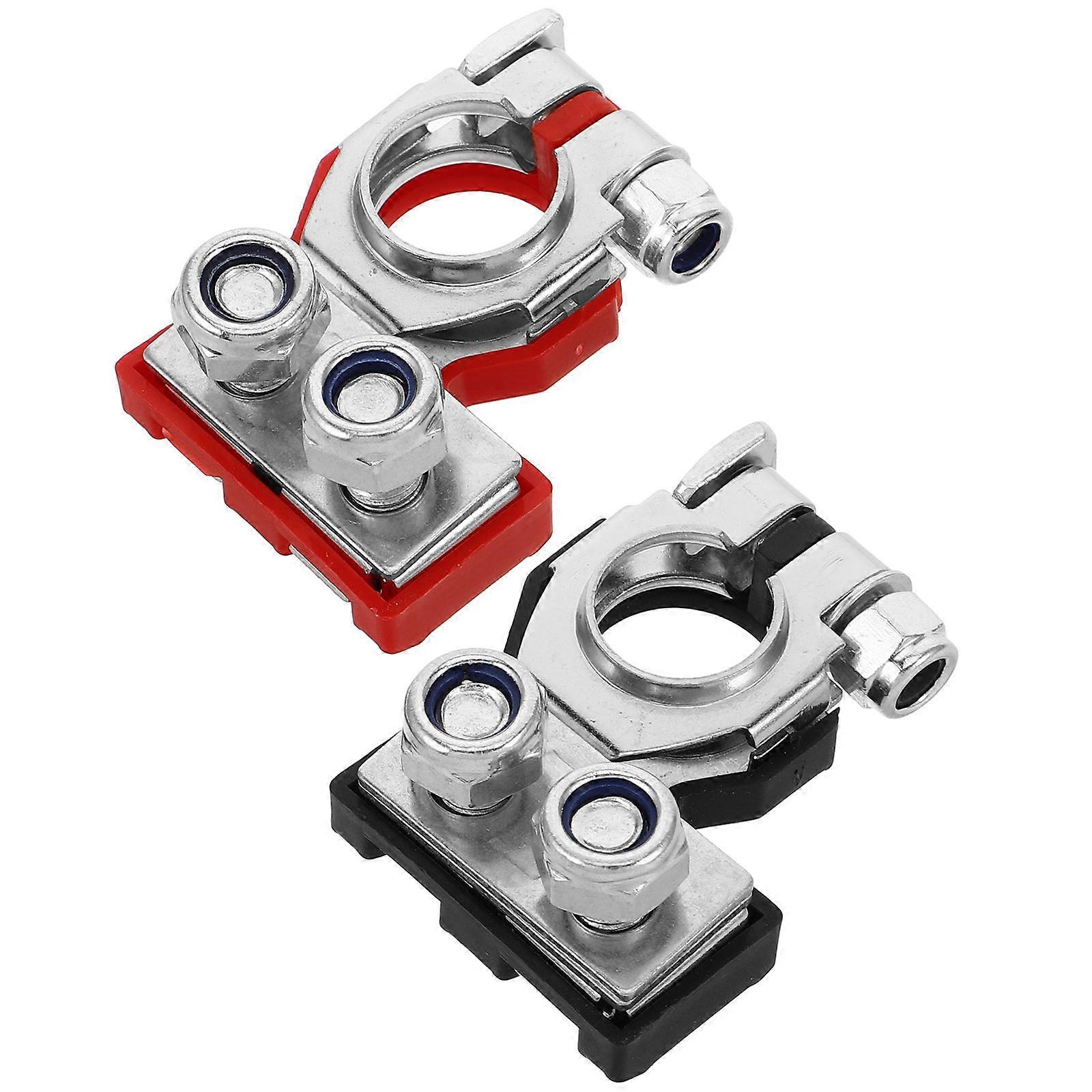 Copper Electric Battery Terminal Connector for Positive Negative 1Pair