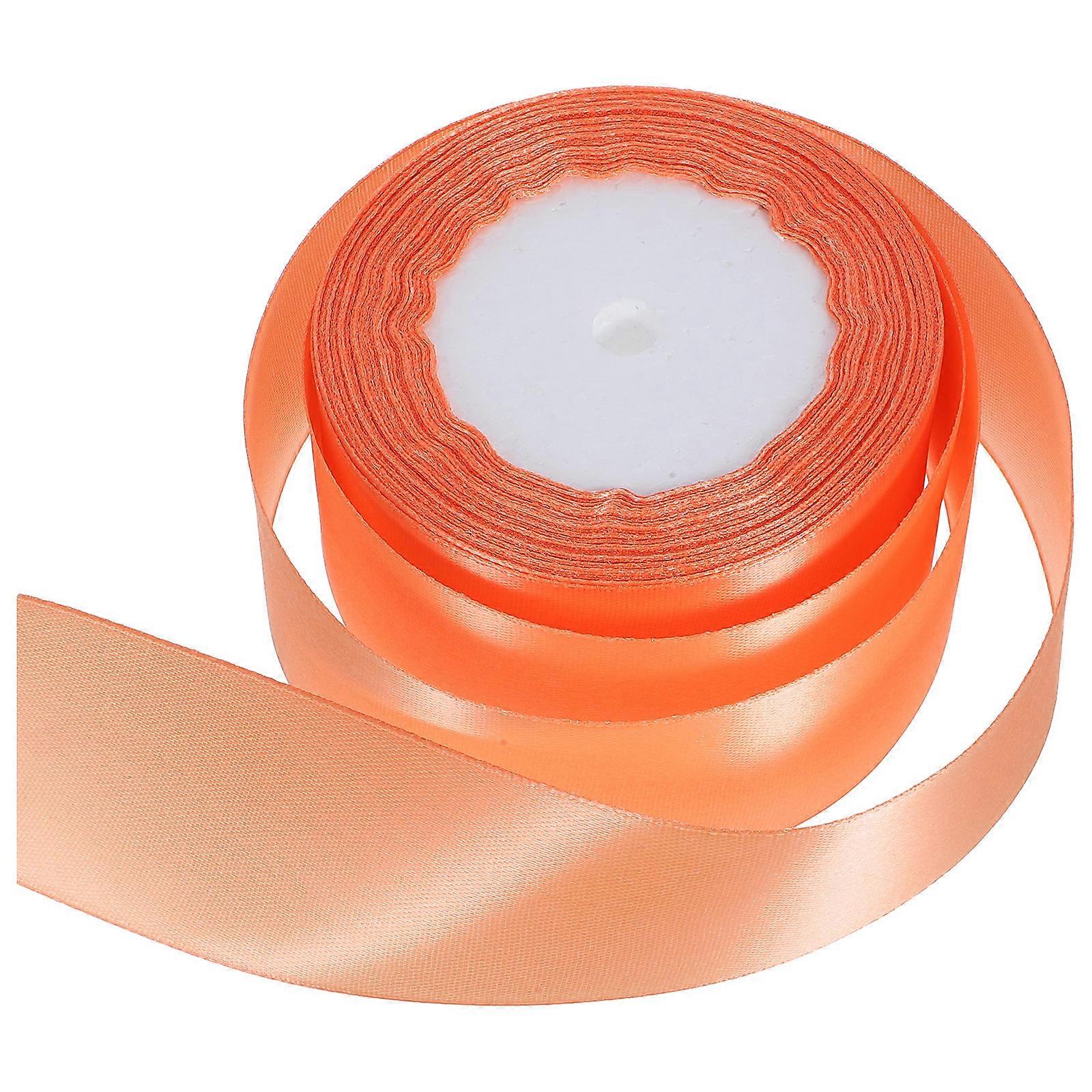 Bulk Ribbon Packing Ribbon Party Decorations Polyester Orange Decoration 1 Roll