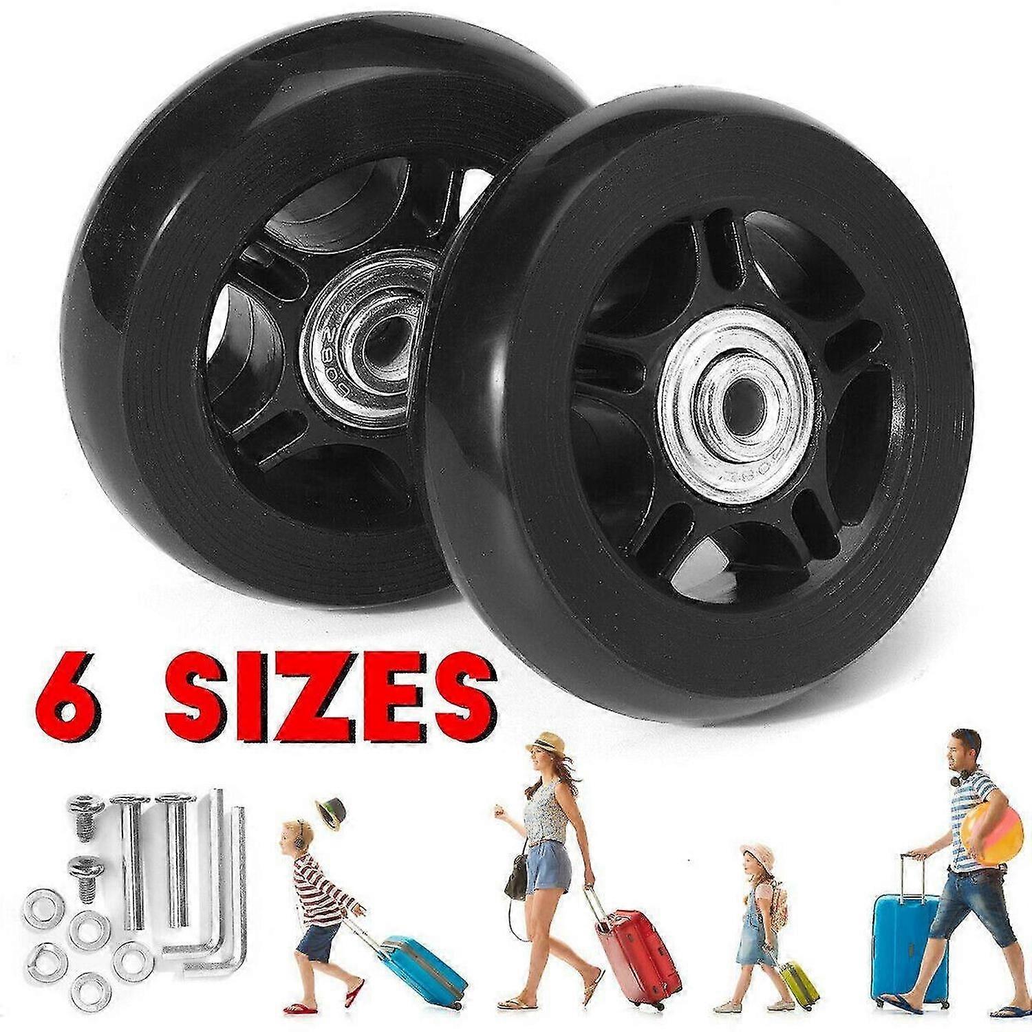 サイレントトロリーケーススーツケースユニバーサルホイールラバーランナースーツケースベアリング修理キット-45mm * 18mm - bebetter