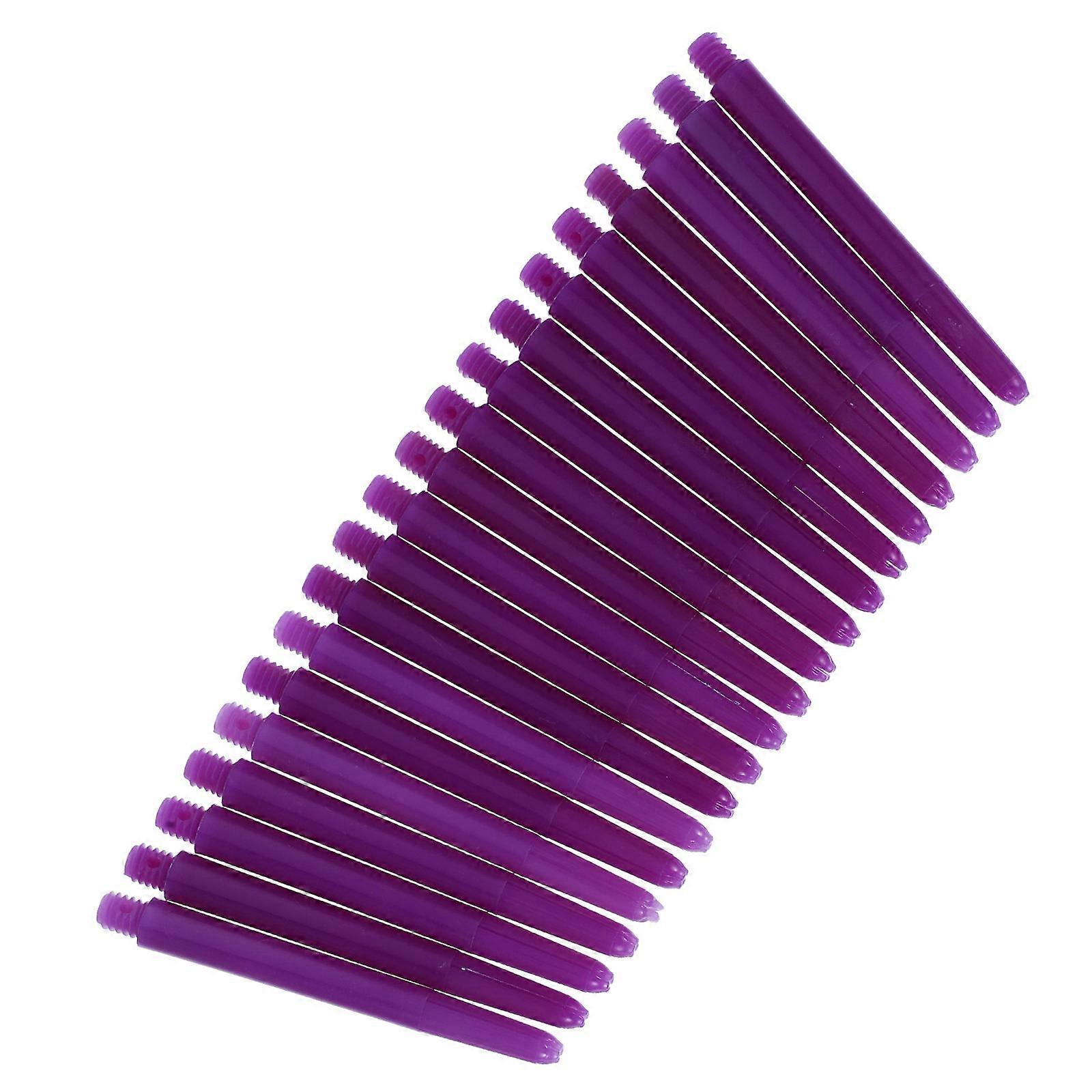 20Pack Nylon Dart Stems For Indoor Outdoor Use Enhance Dart Accuracy And Performance In Purple Color