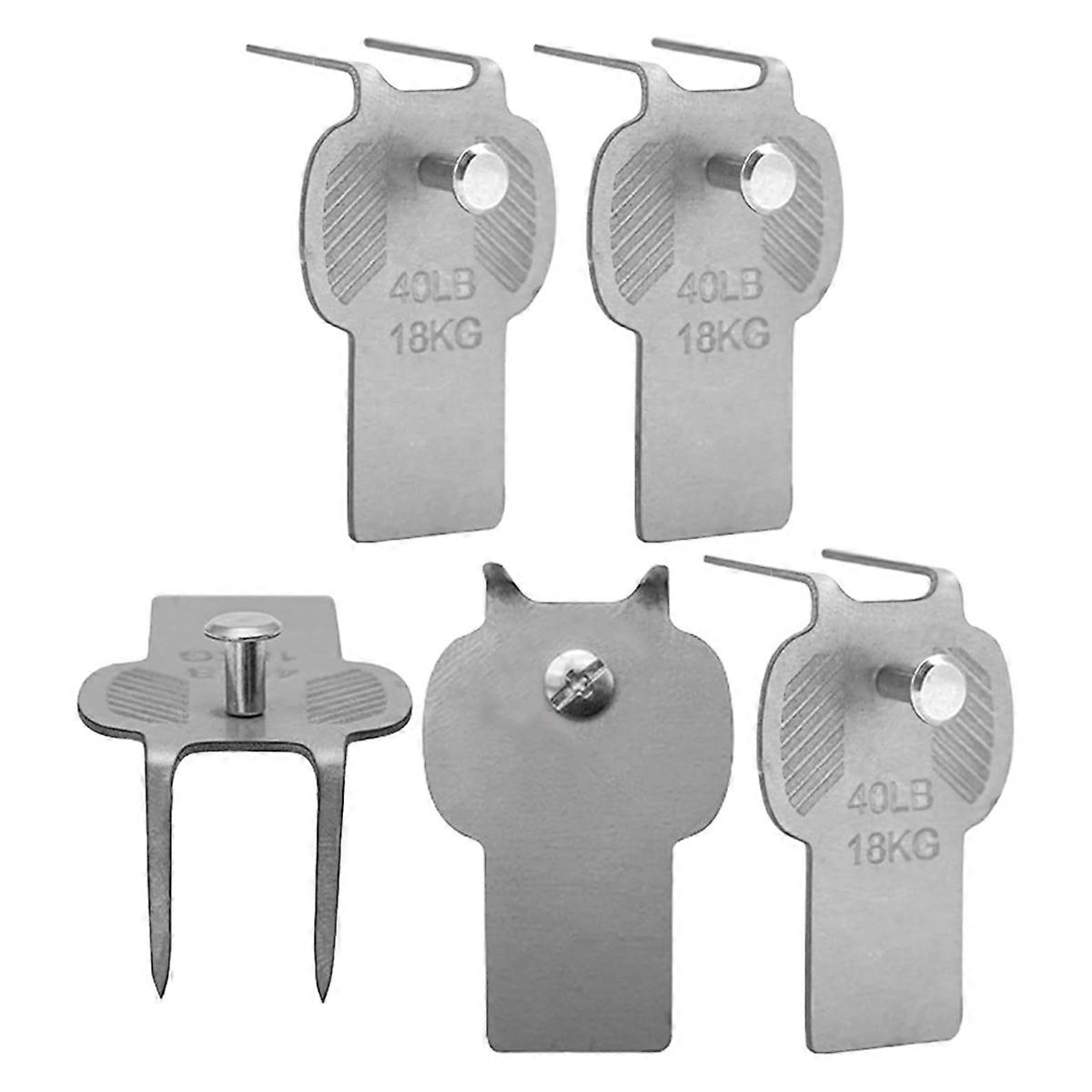 5pcs Picture Hangers Metal Hooks Heavy Duty