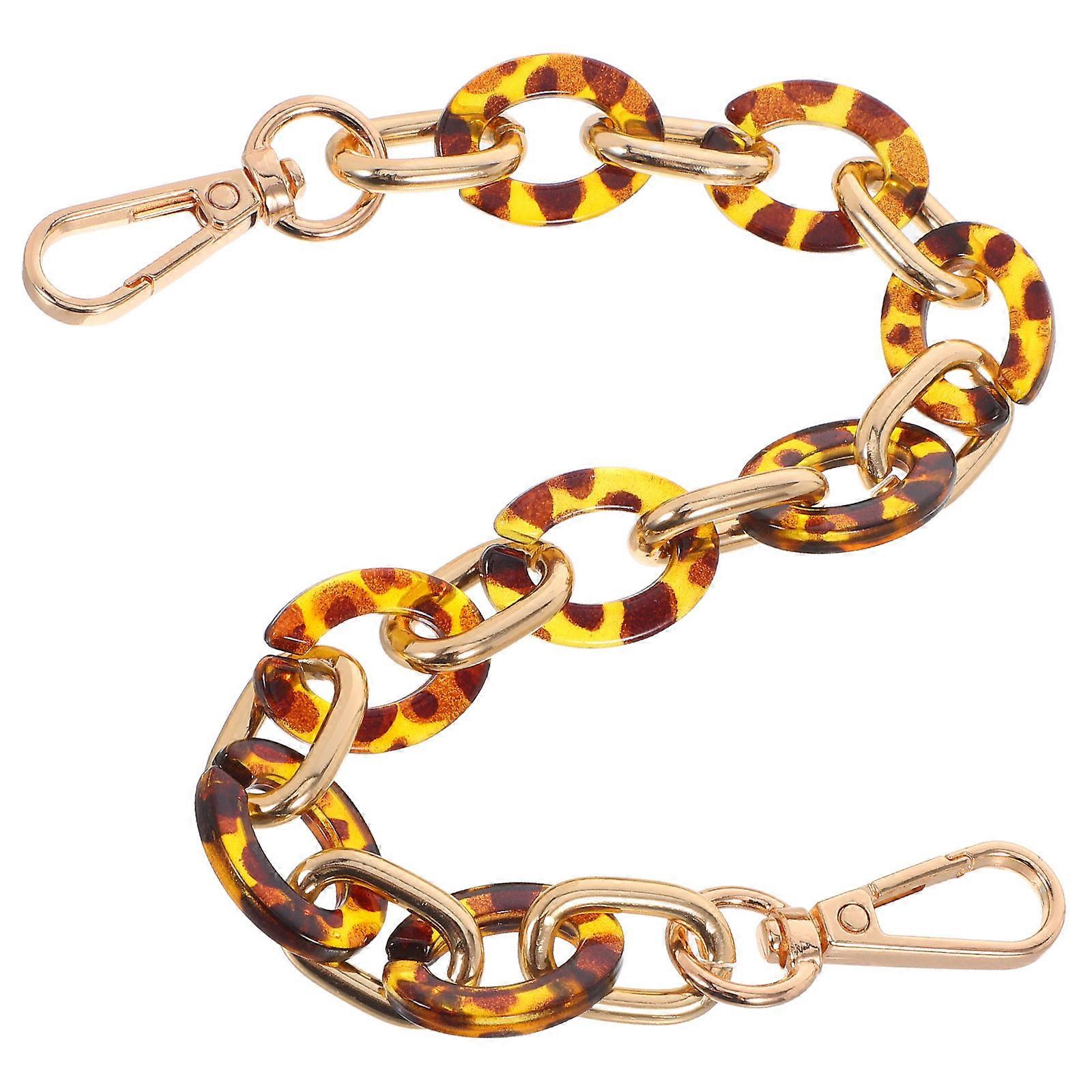 3Pcs Acrylic Purse Chain for Handbags Replacement Handle Strap Multi Color