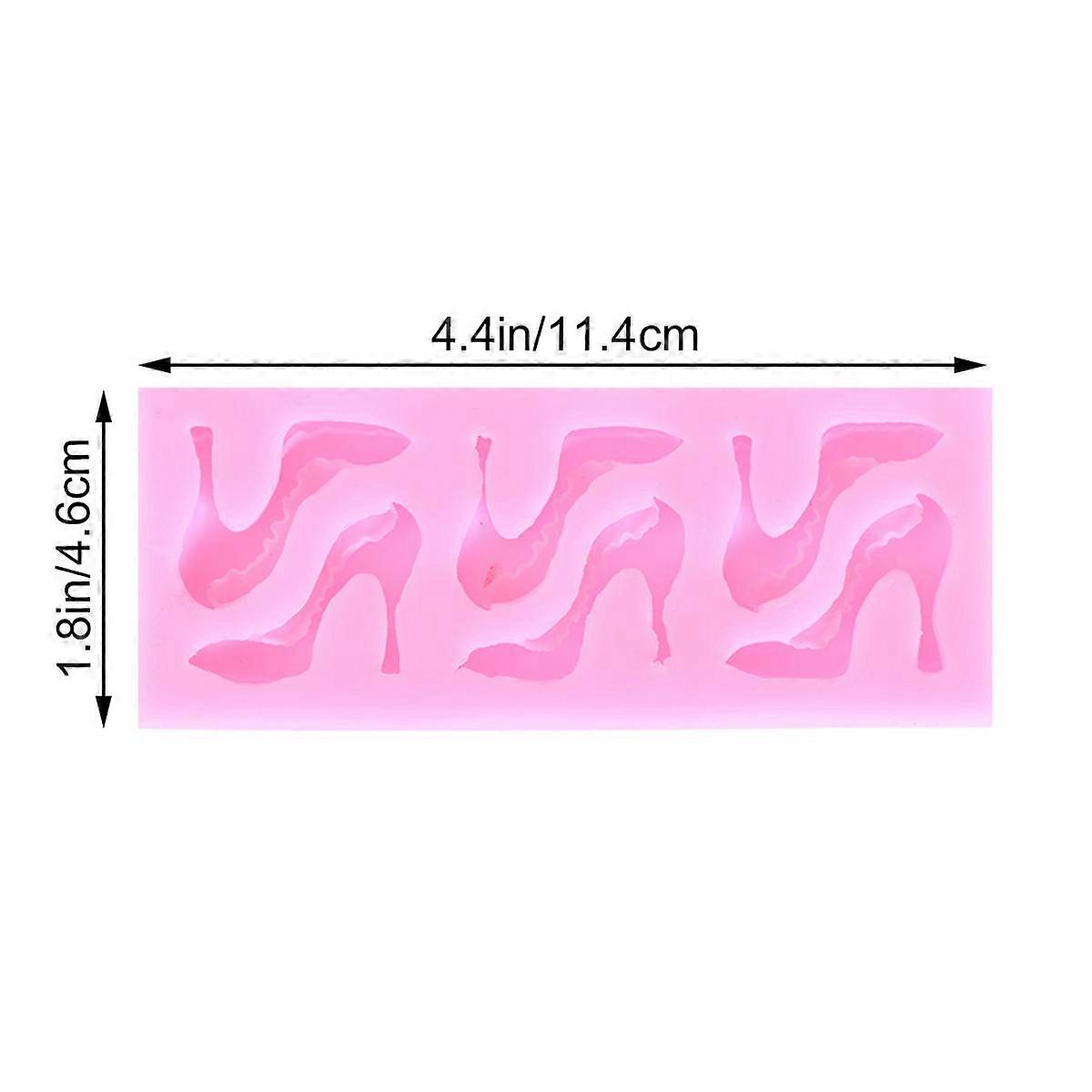 Cake Decorating Supplies High-Heeled Shoes Silicone Mold for Baking 8 Lattice