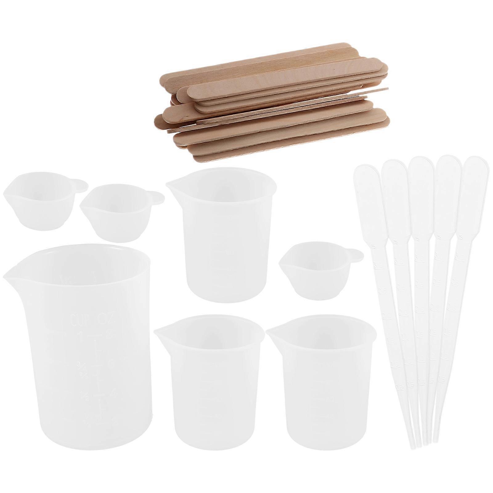 DIY Silicone Measuring Cups for Resin Jewelry Making 3Sets Mold Kit