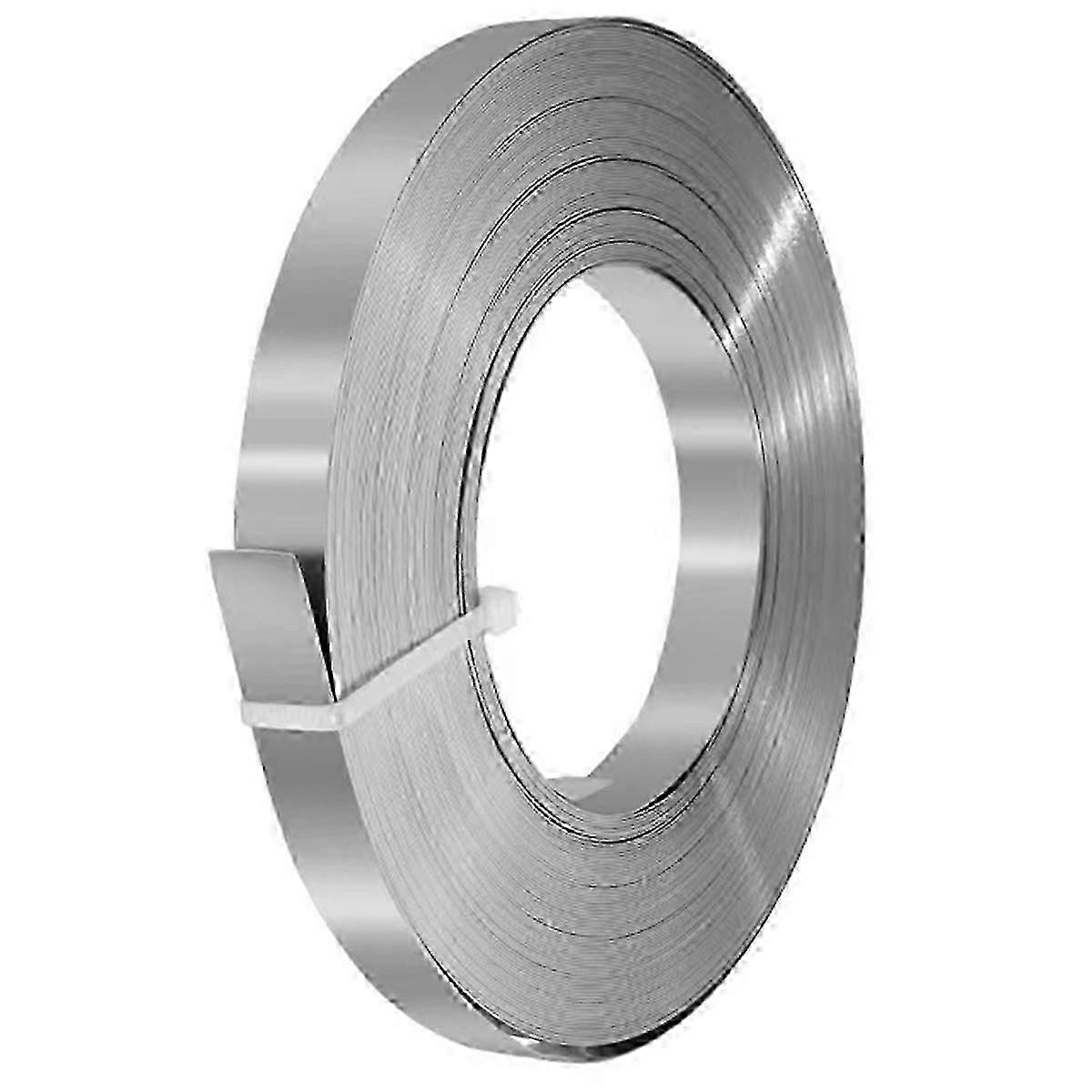 Rustfri stålrulle 304 holdbar med 12 mm bred 0,4 mm tyk tape