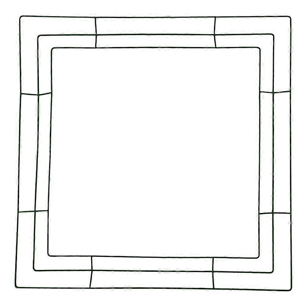 Wire Wreath Frame Metal Square Wreath Frame Wire Wreath Square Shaped Ring Frame
