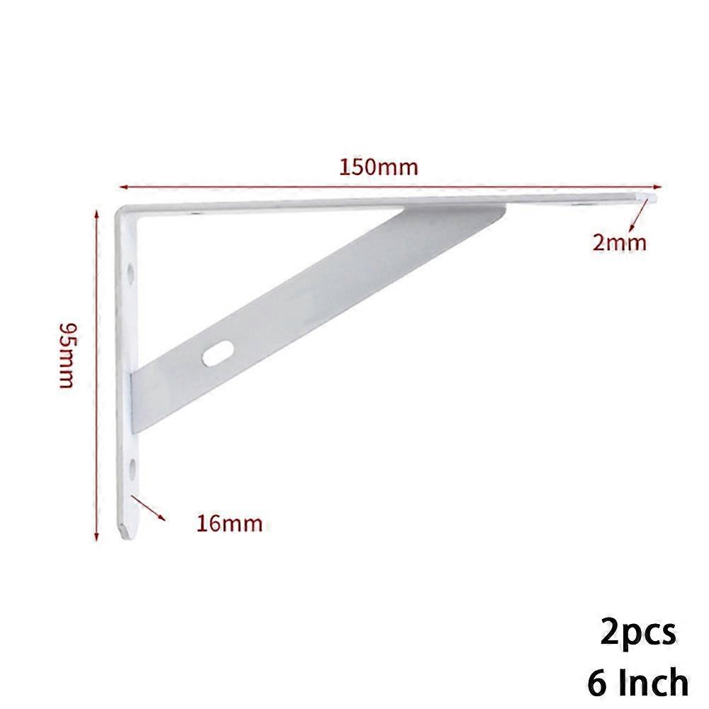 2 x Metal Shelf Bracket L Shape Thickened Corner Brace Shelf Right Angle Bracket