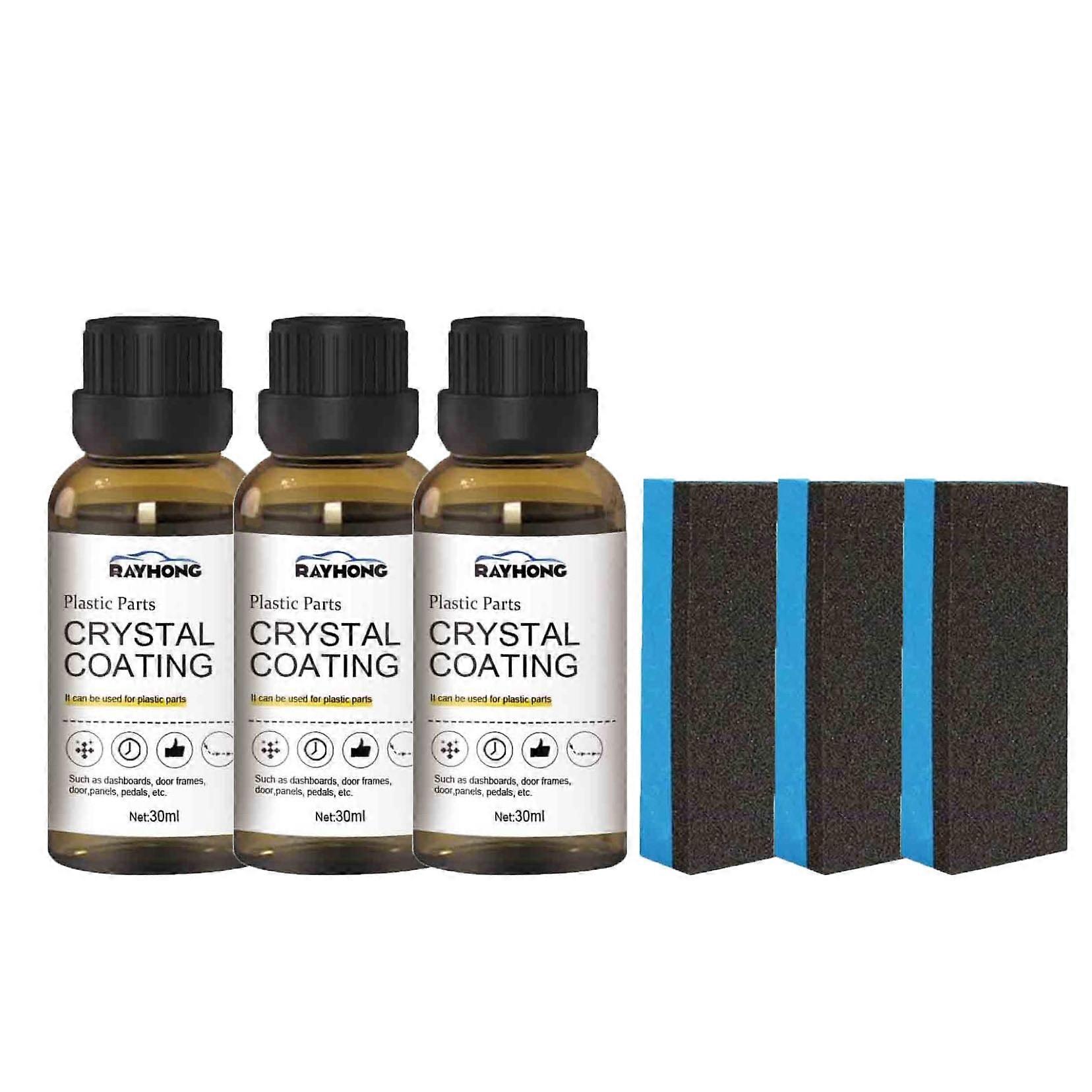 DEAPEX Crystal Coating for Car Plastic Parts, Easy to Use Car Refresher with Great Gloss Protection