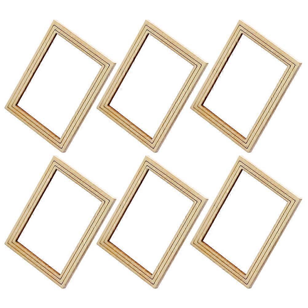 Wood Frames for Crafts Mini Photo Frame Decoration Set 30 Pieces