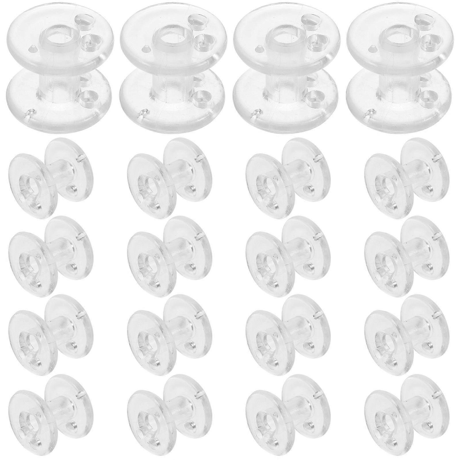Transparent Pleated Shade Hold Downs Spool For DIY Enthusiasts 1.7X1.7X1.4CM Home Venetian Blind Installation 80Pcs