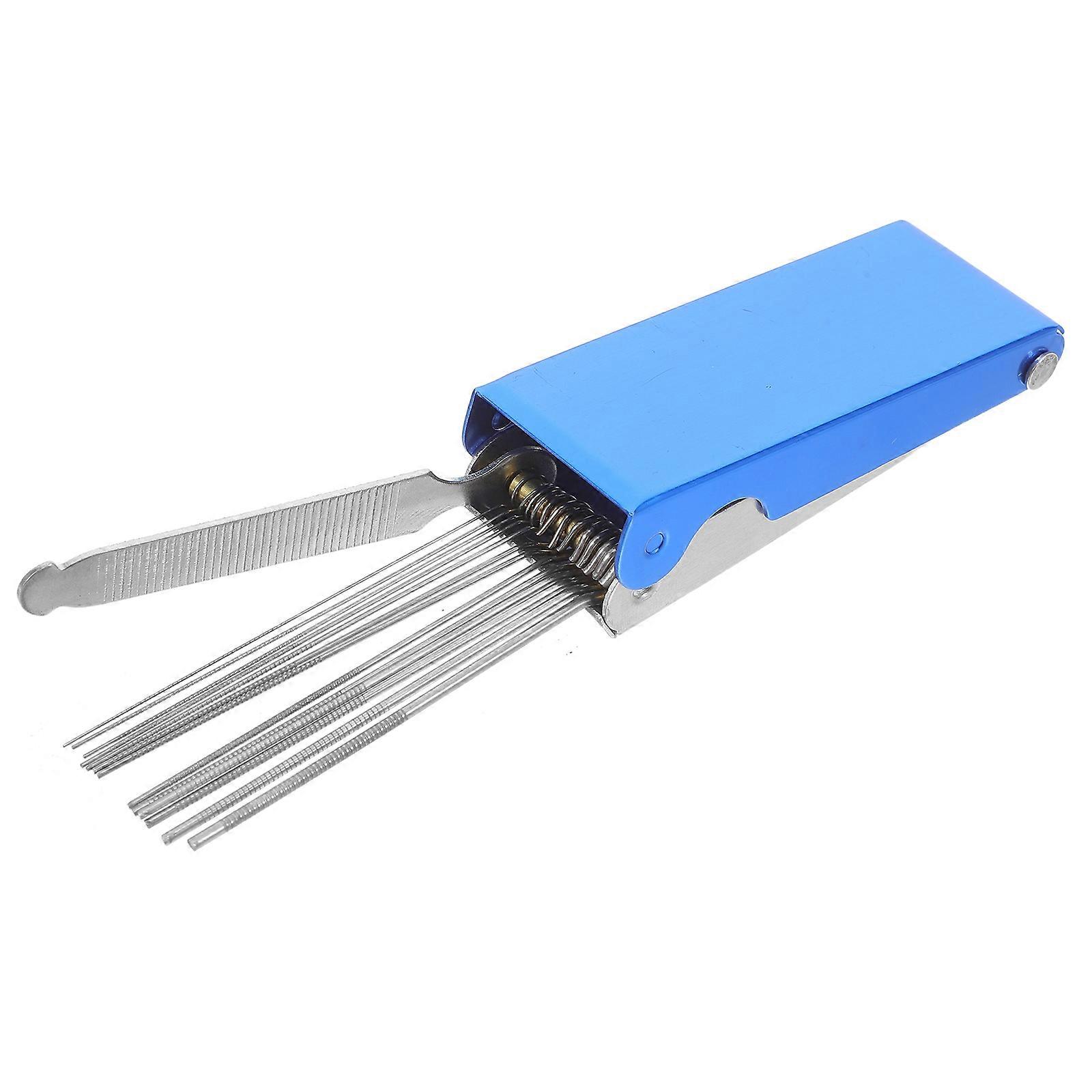 Welding Tip Cleaner Tool with 65Pcs Stainless Steel Needles for Welding