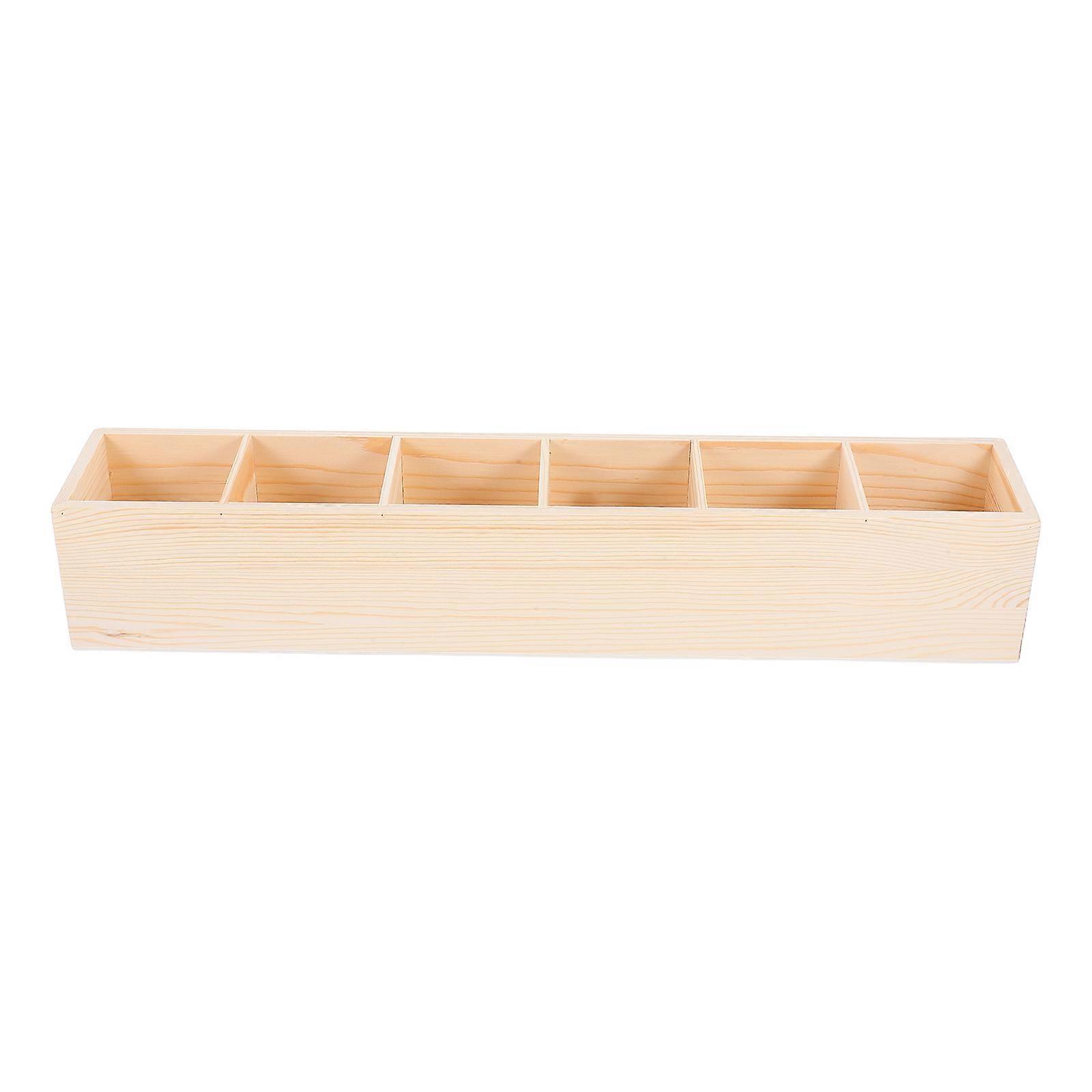 Wooden Storage Box for Storage Use with Compartments 3Pcs Organizer for Office