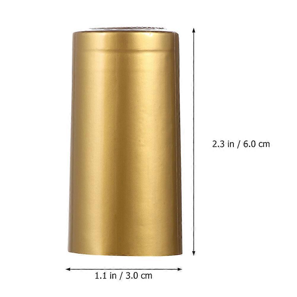 Caps Sealers for Storage 100Pcs Golden Sealing Caps
